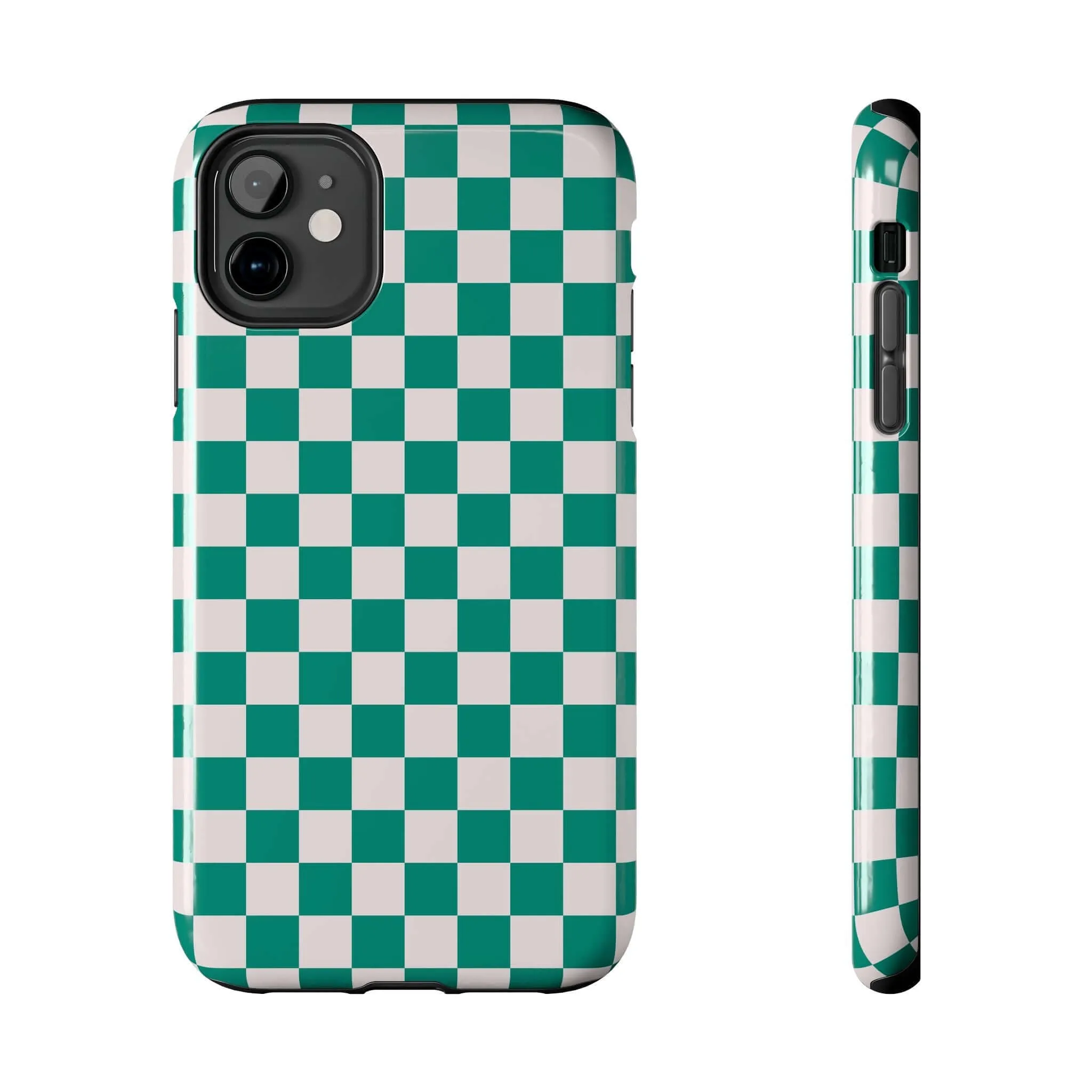 Effortlessly Chic | Green Checkered Case
