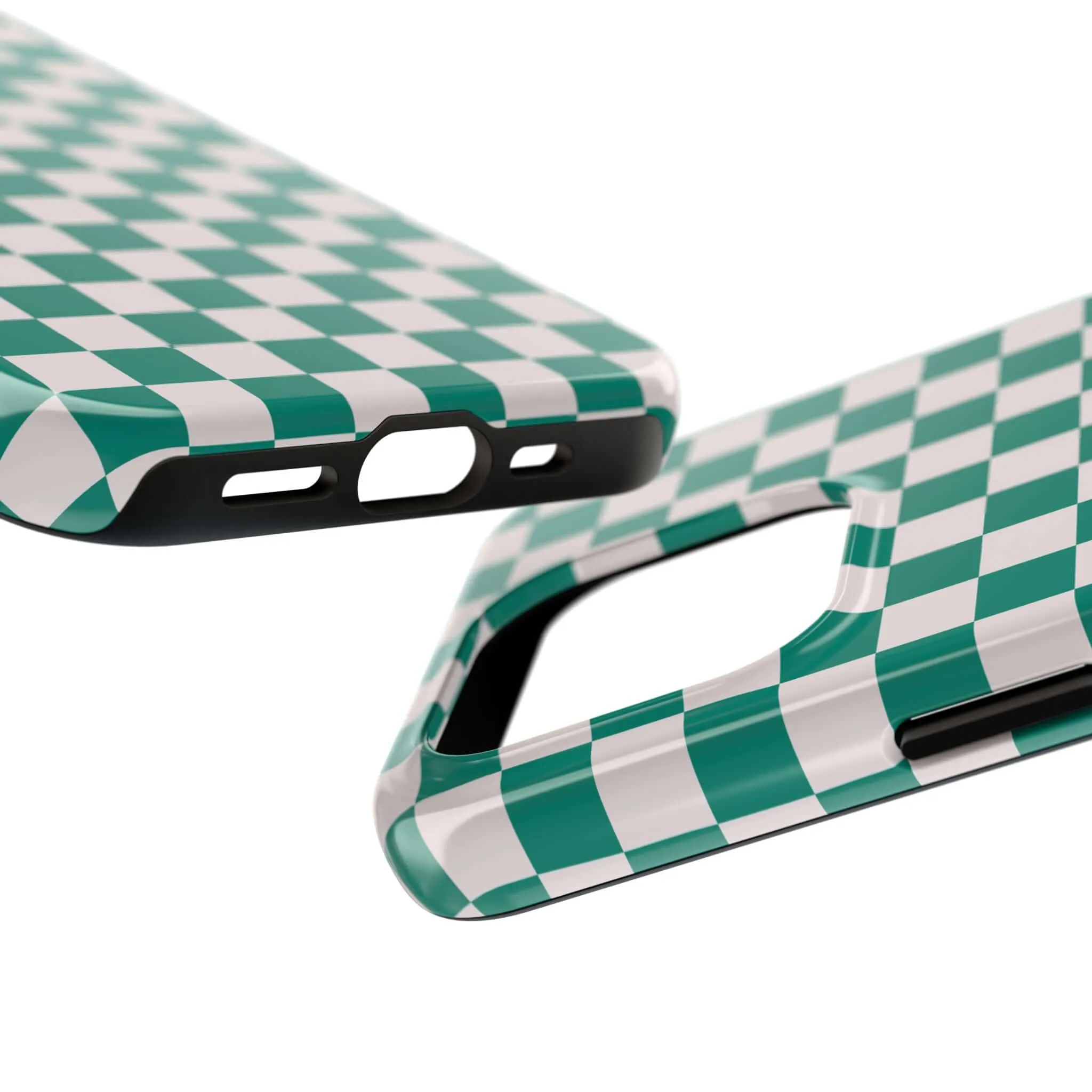 Effortlessly Chic | Green Checkered Case