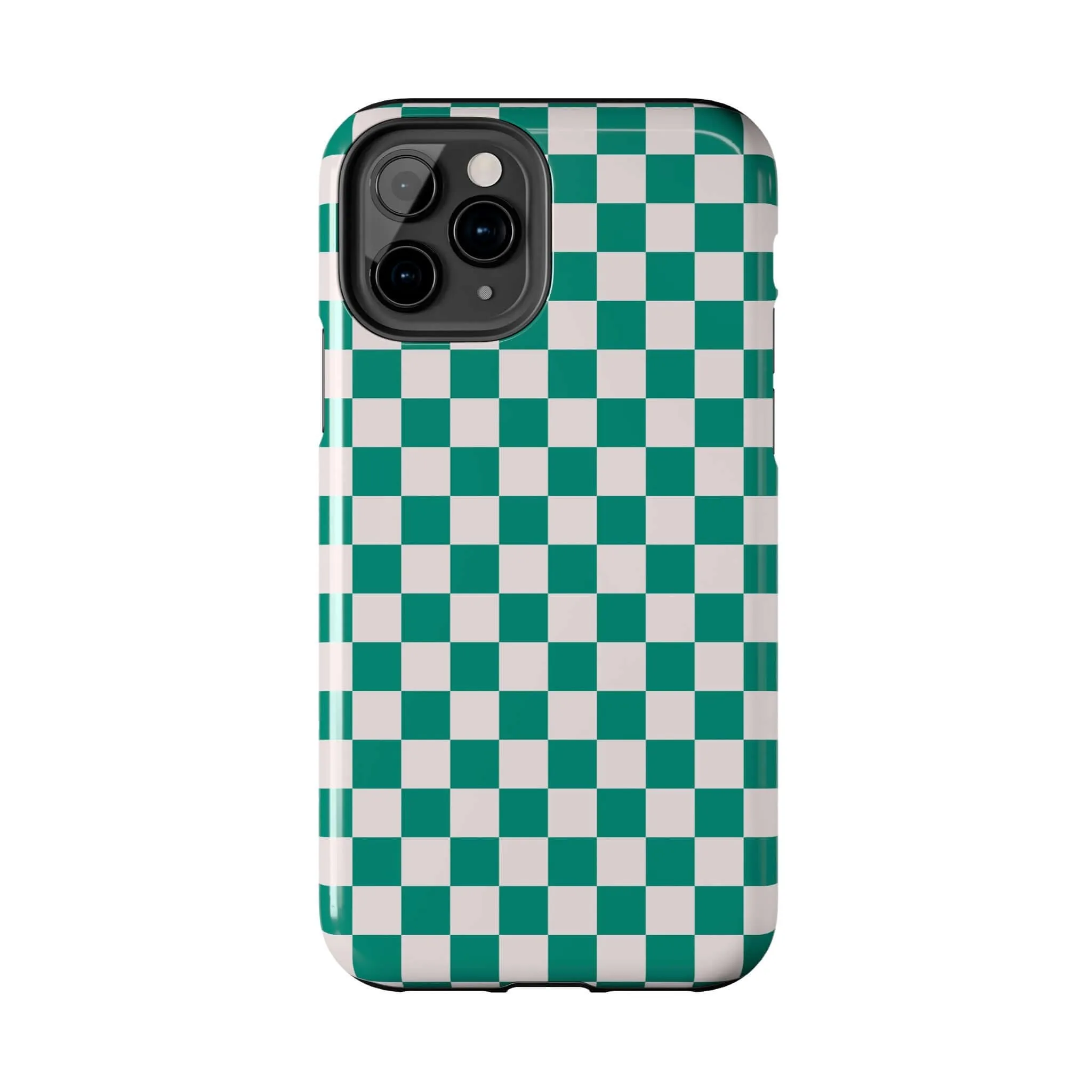 Effortlessly Chic | Green Checkered Case