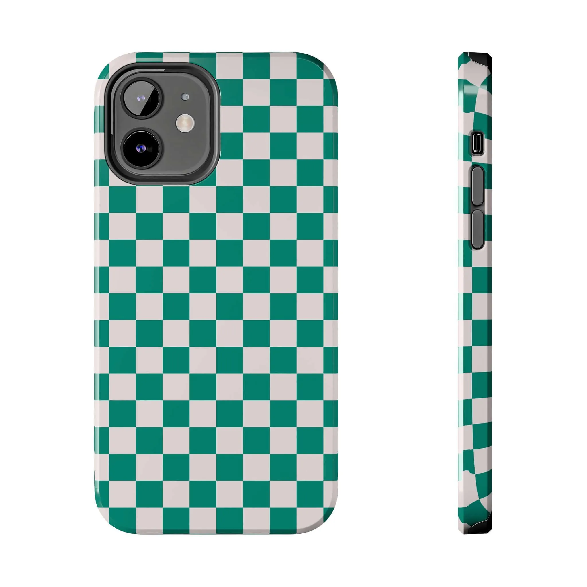 Effortlessly Chic | Green Checkered Case
