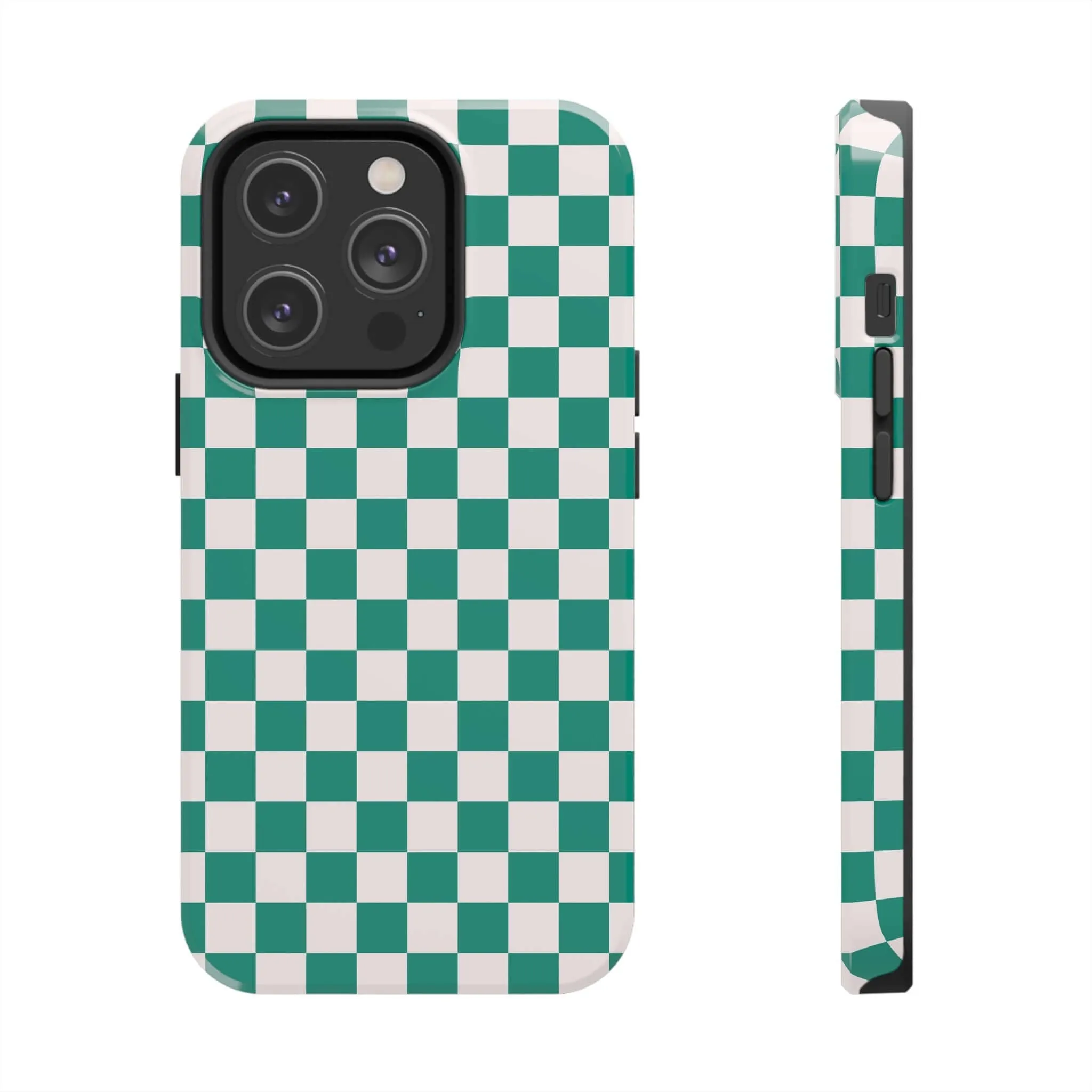 Effortlessly Chic | Green Checkered Case
