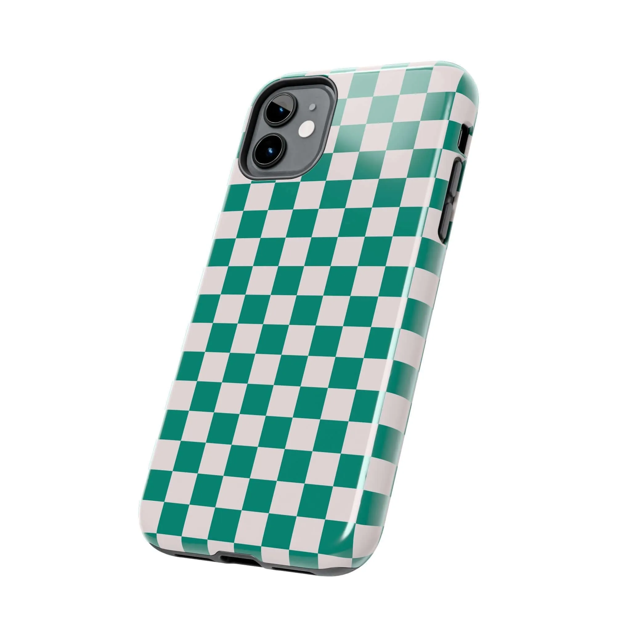 Effortlessly Chic | Green Checkered Case