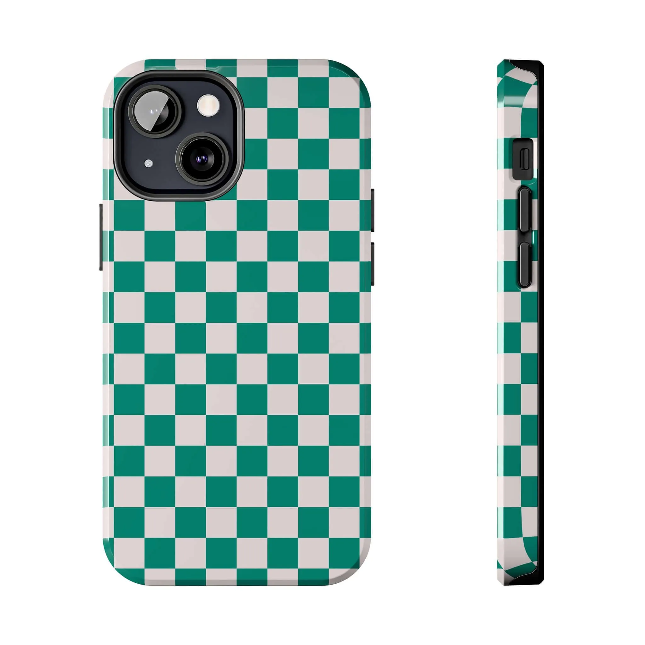 Effortlessly Chic | Green Checkered Case