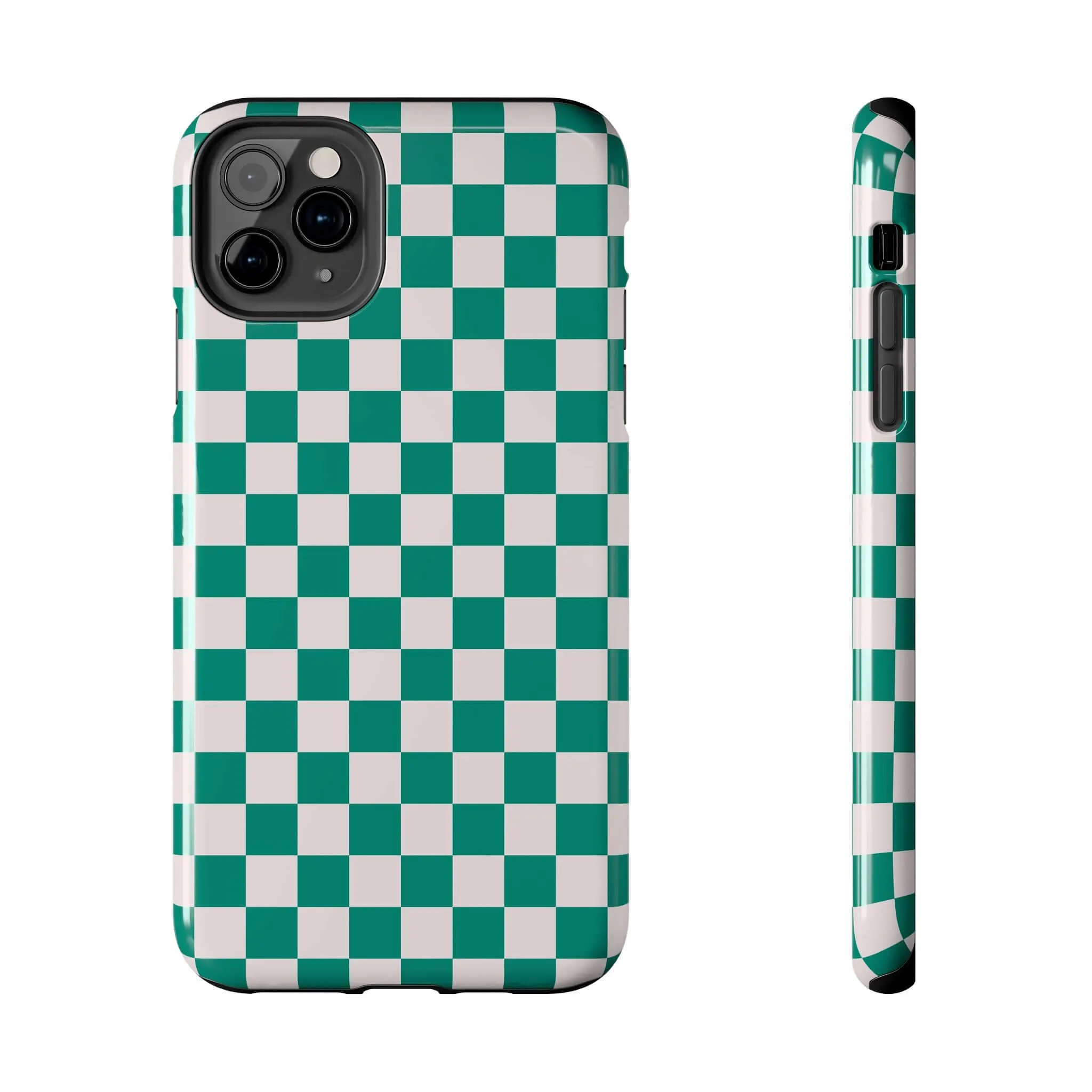 Effortlessly Chic | Green Checkered Case