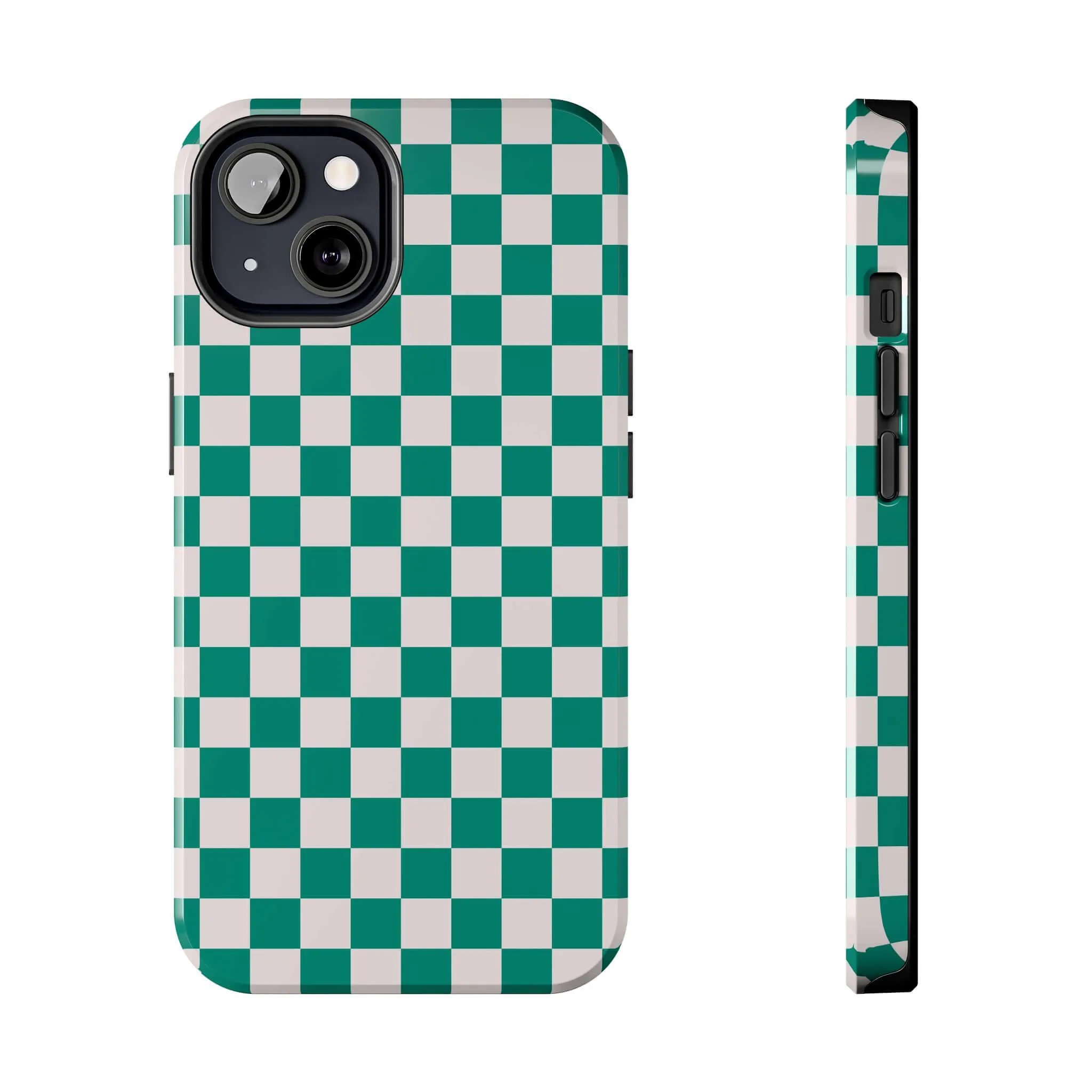 Effortlessly Chic | Green Checkered Case