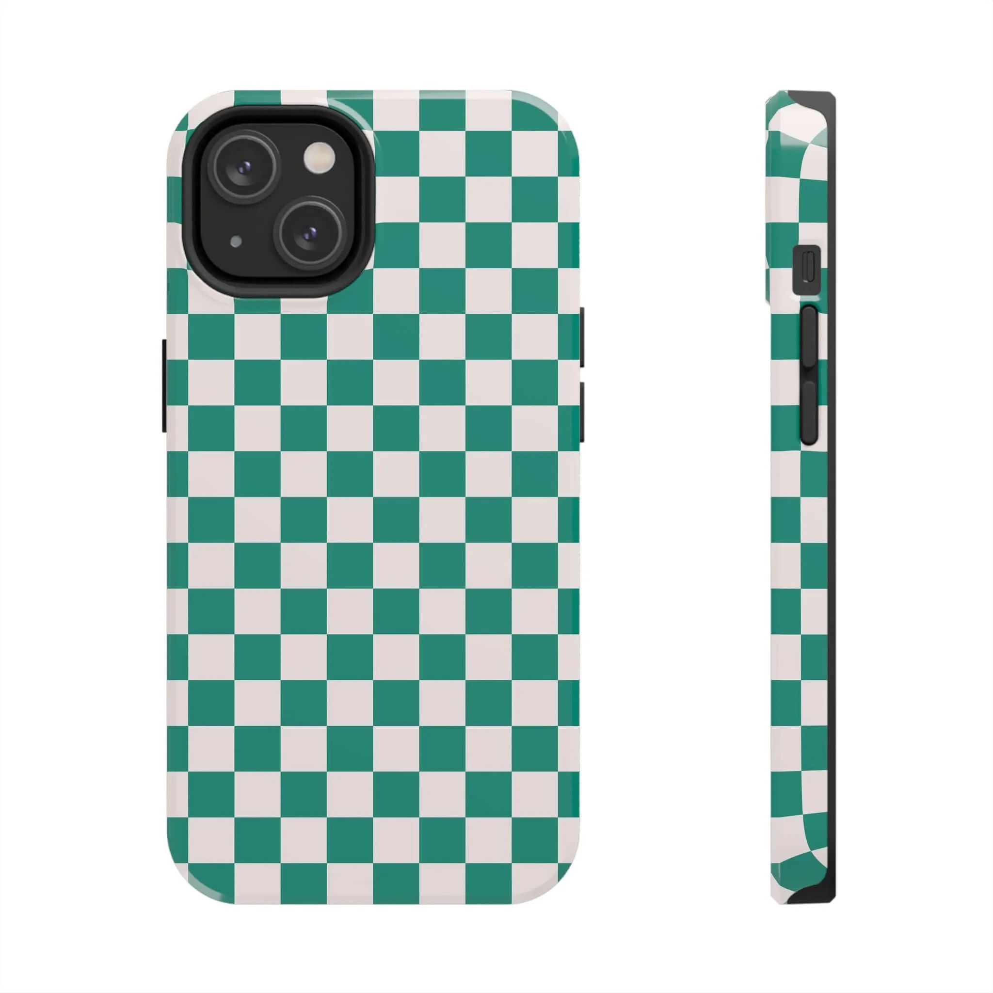 Effortlessly Chic | Green Checkered Case