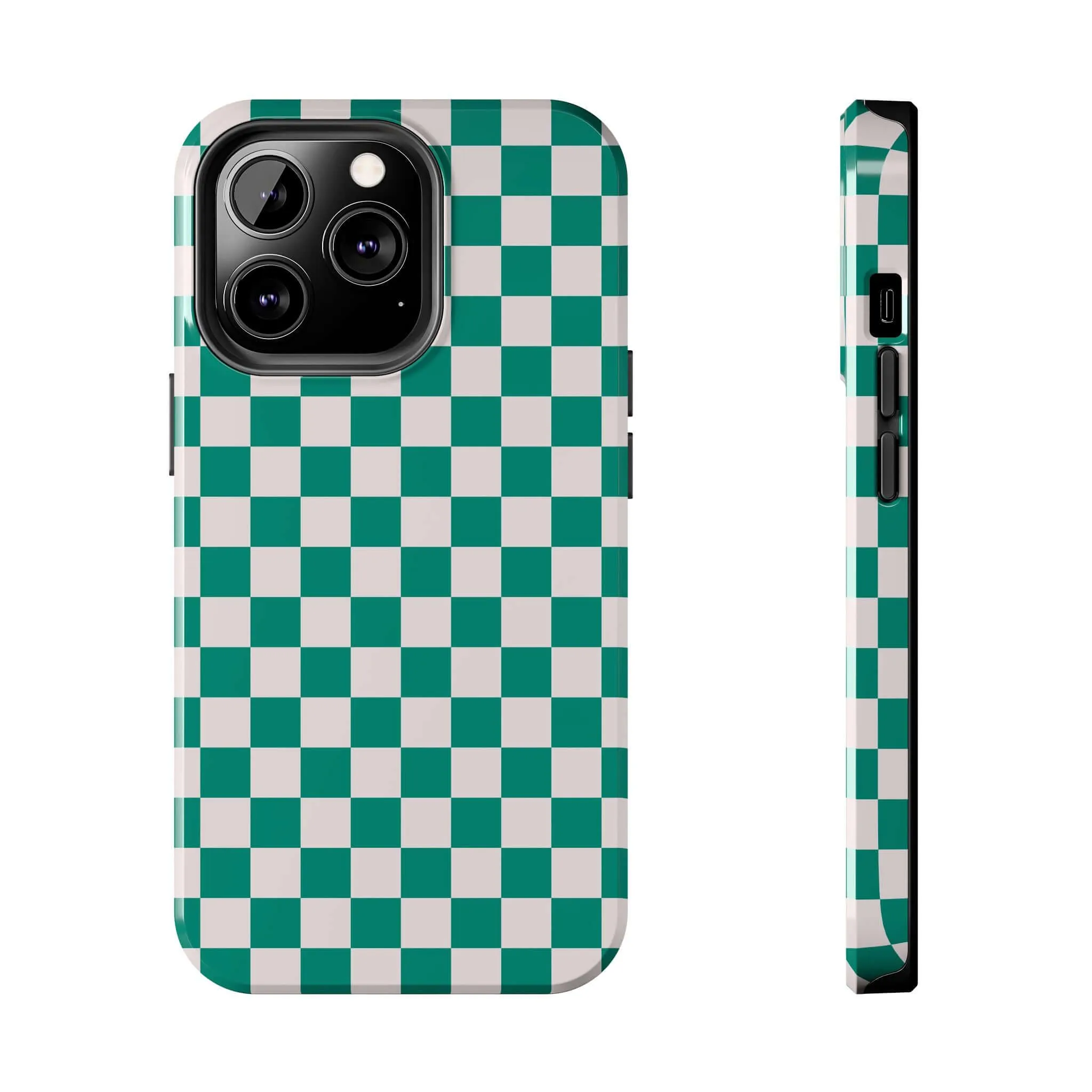 Effortlessly Chic | Green Checkered Case