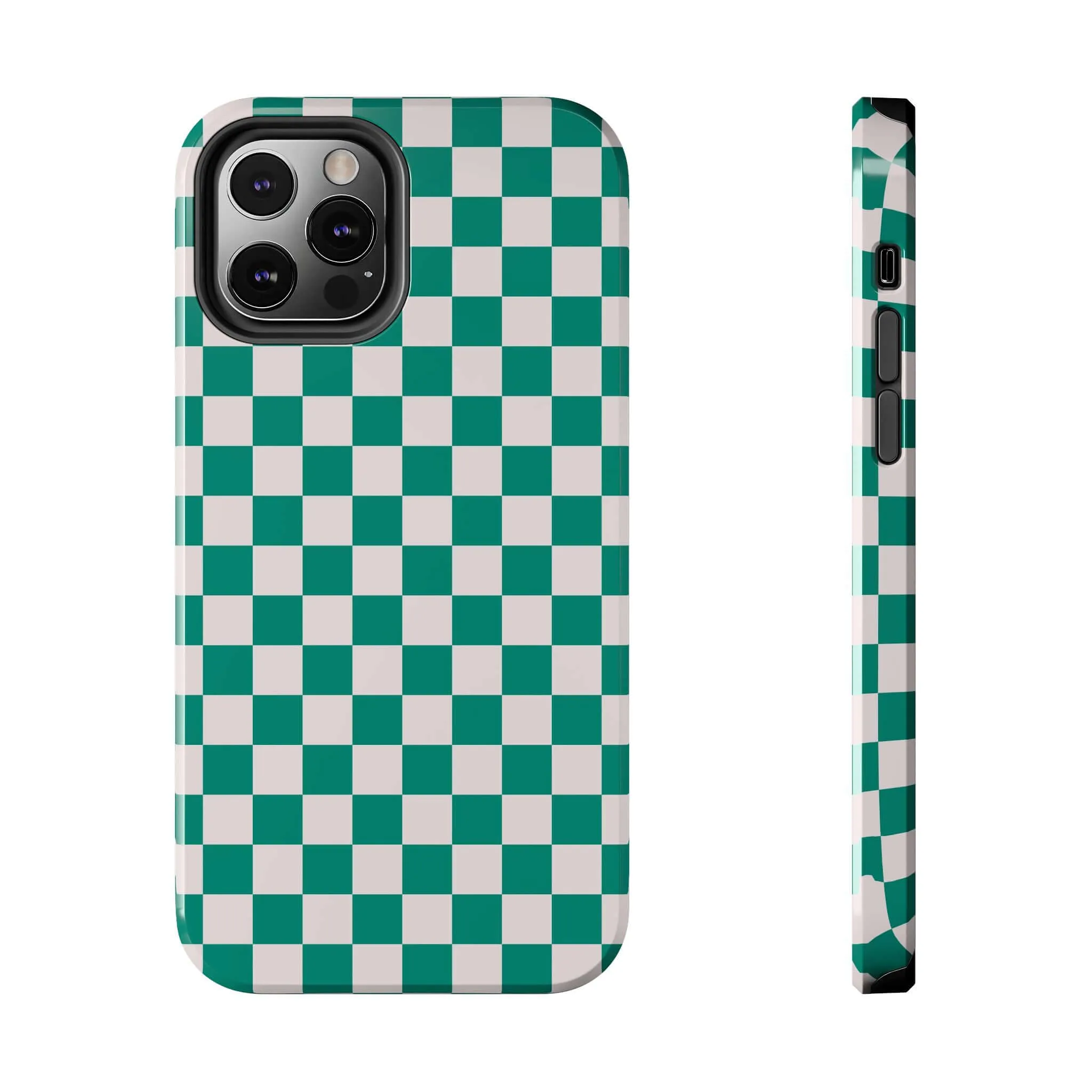 Effortlessly Chic | Green Checkered Case