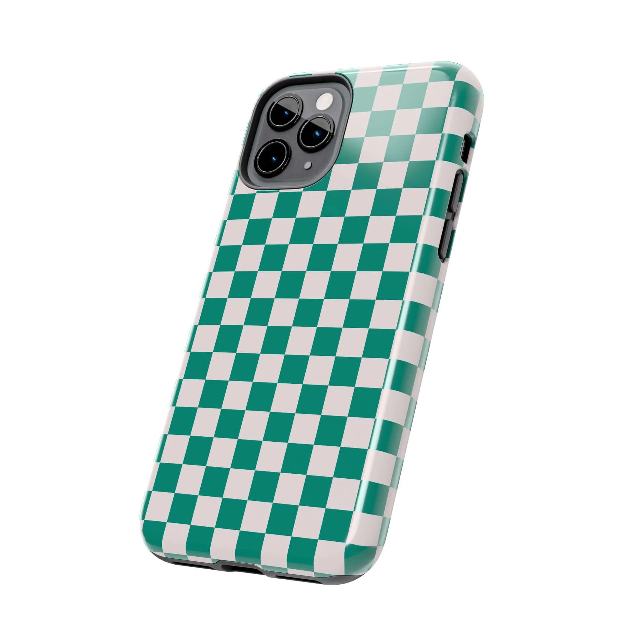 Effortlessly Chic | Green Checkered Case