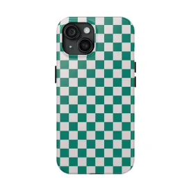 Effortlessly Chic | Green Checkered Case