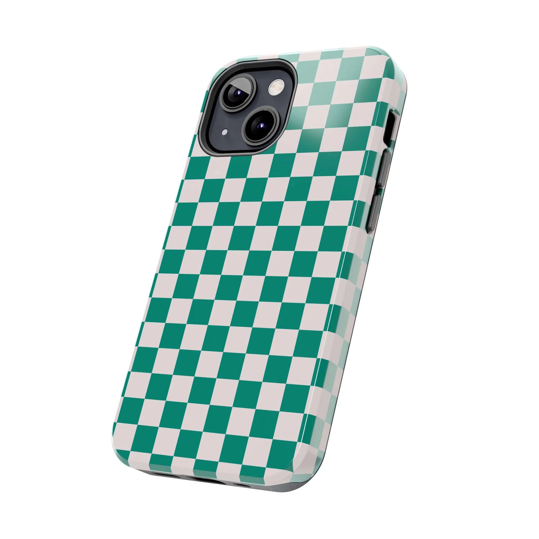 Effortlessly Chic | Green Checkered Case