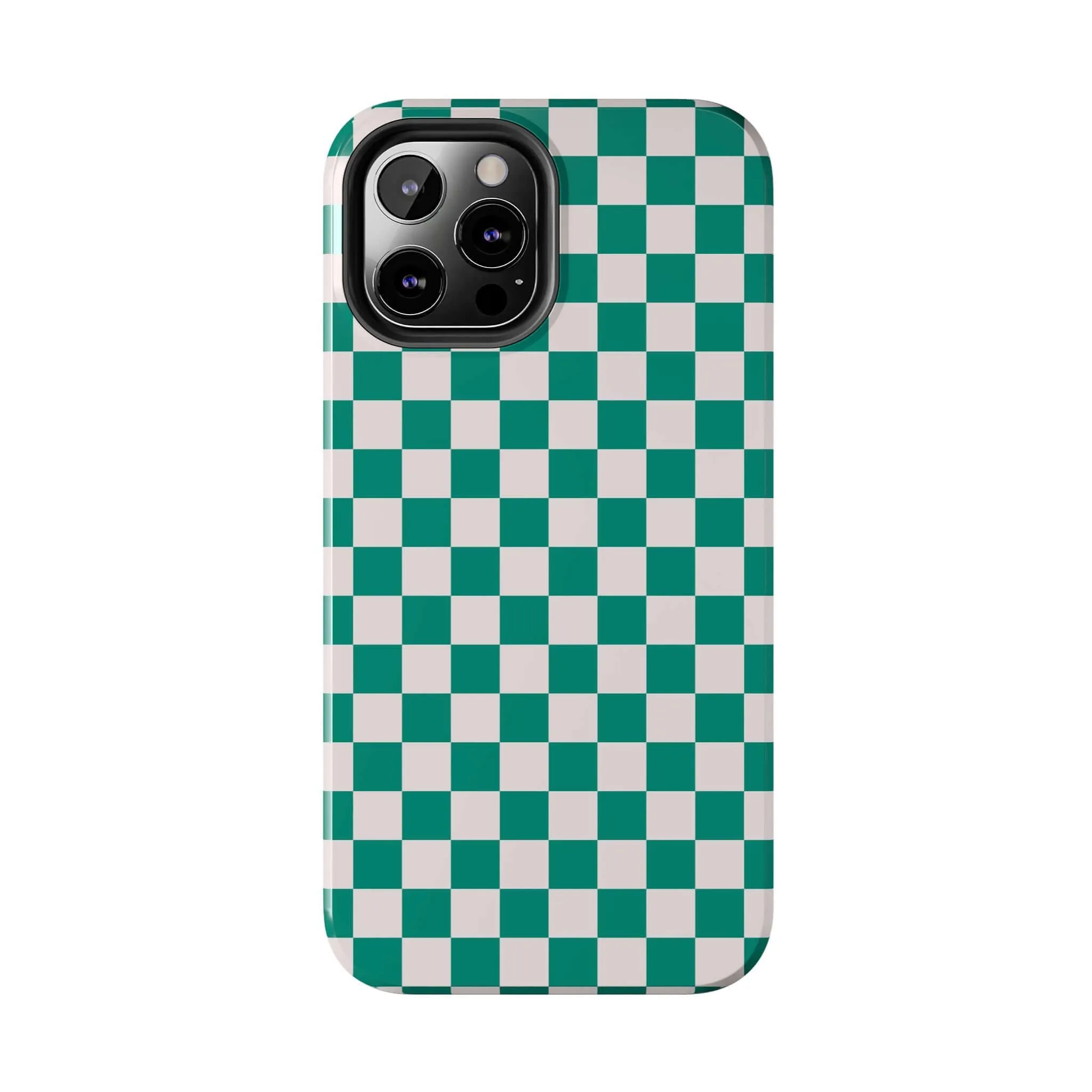 Effortlessly Chic | Green Checkered Case