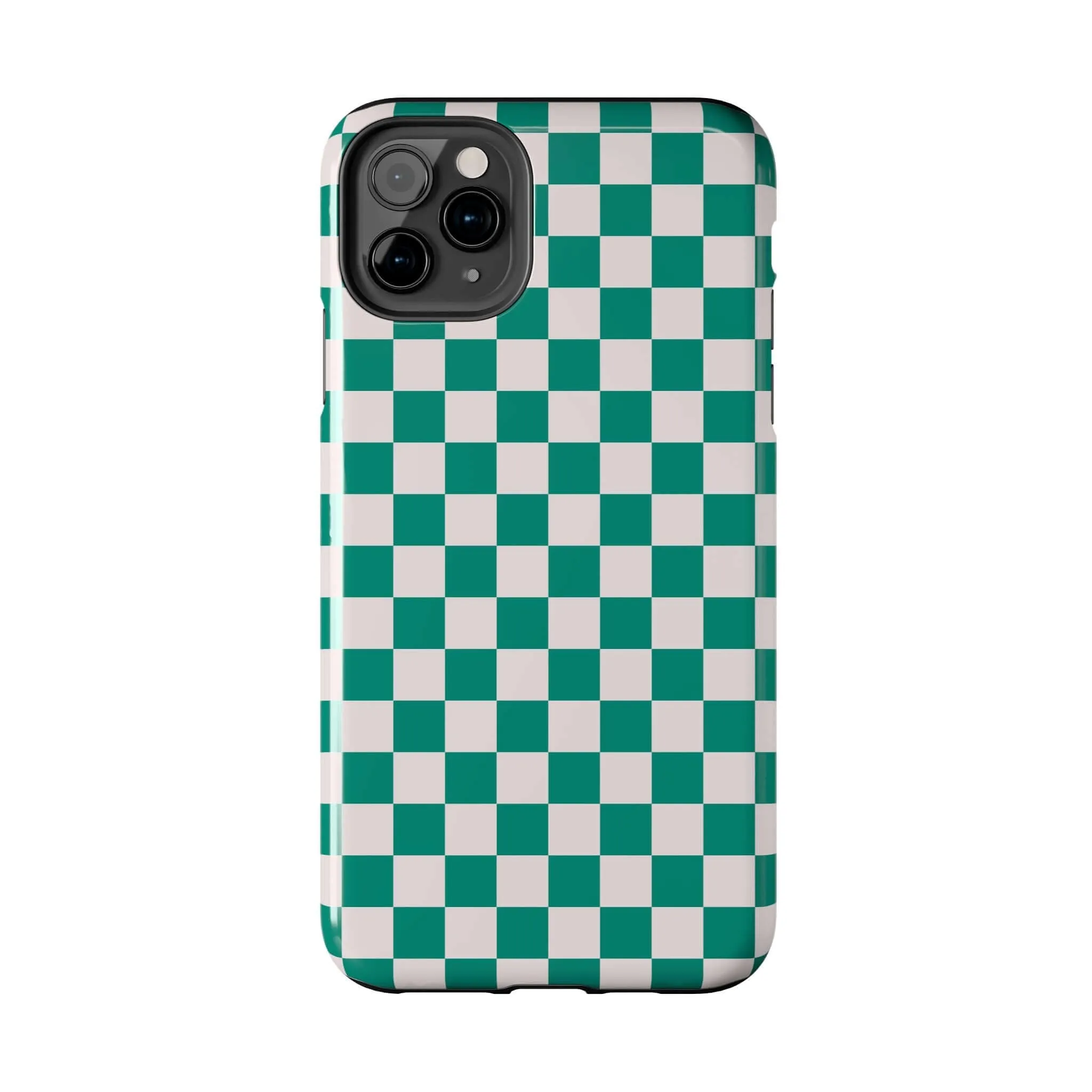Effortlessly Chic | Green Checkered Case