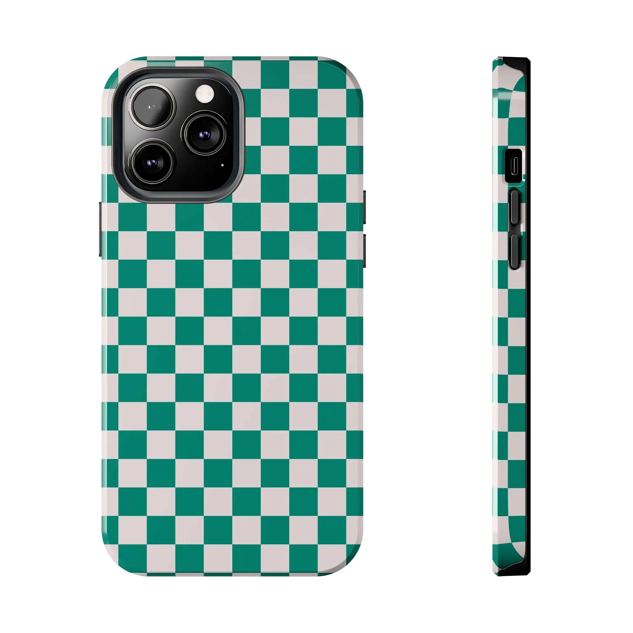 Effortlessly Chic | Green Checkered Case