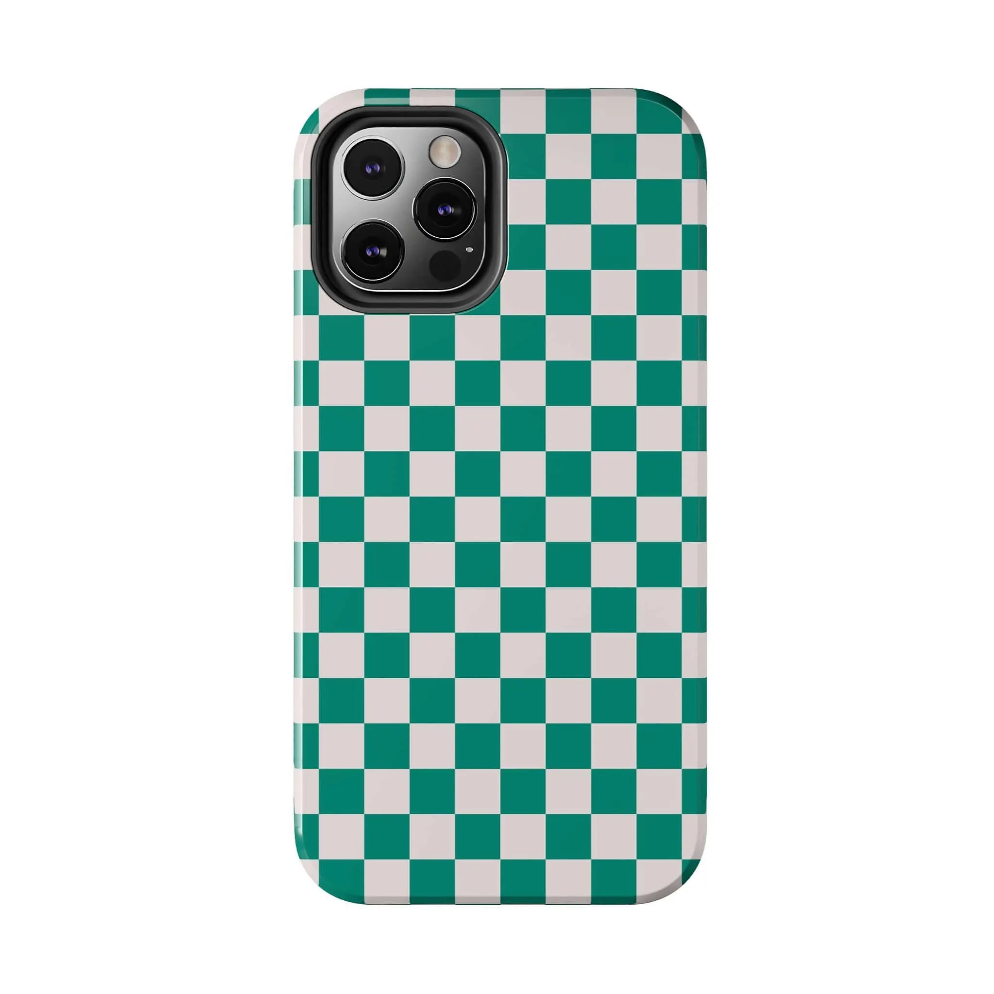 Effortlessly Chic | Green Checkered Case