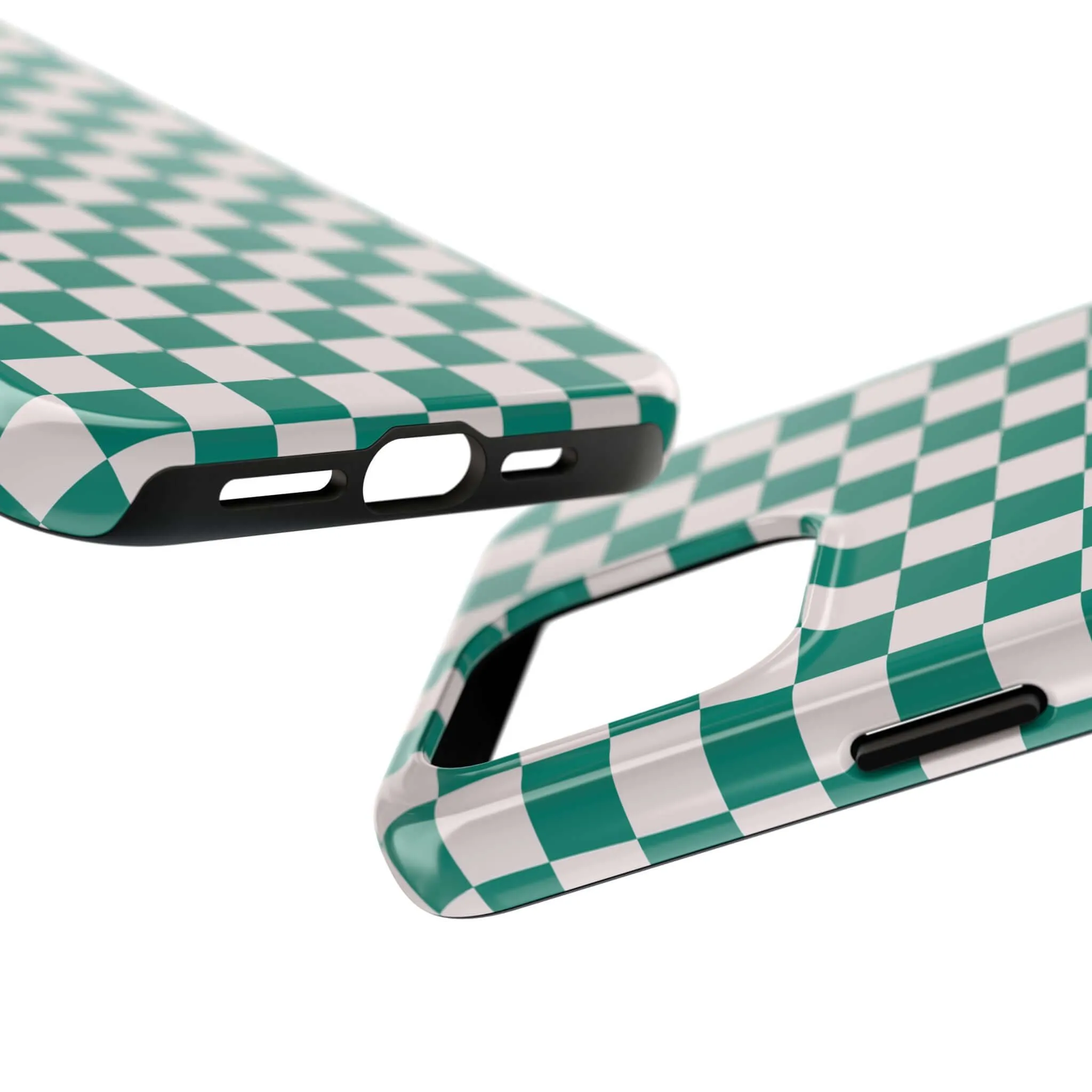 Effortlessly Chic | Green Checkered Case