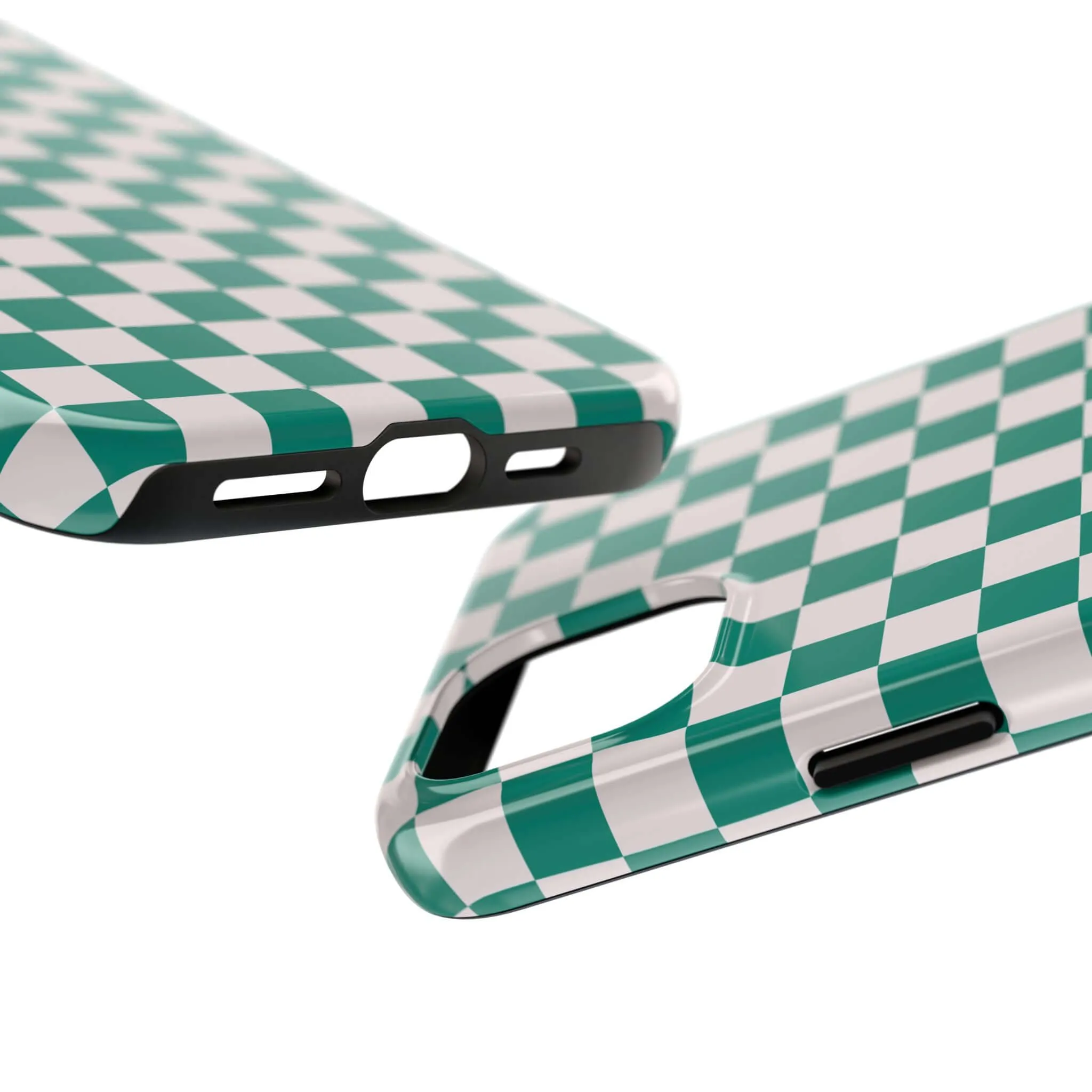 Effortlessly Chic | Green Checkered Case