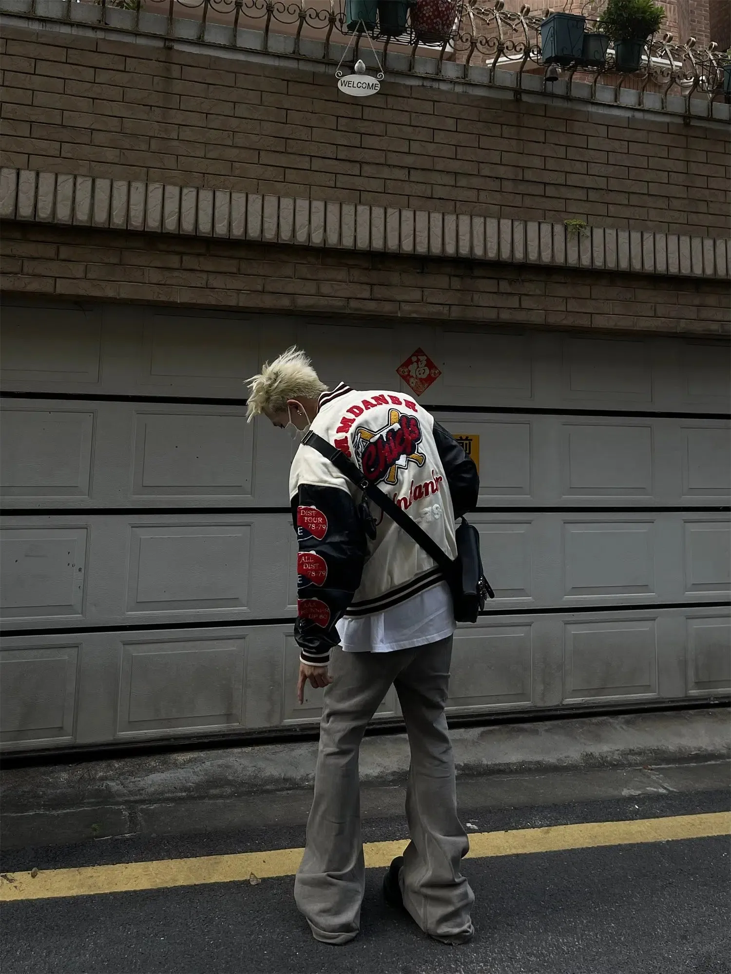 Embroidered Detail Varsity Jacket