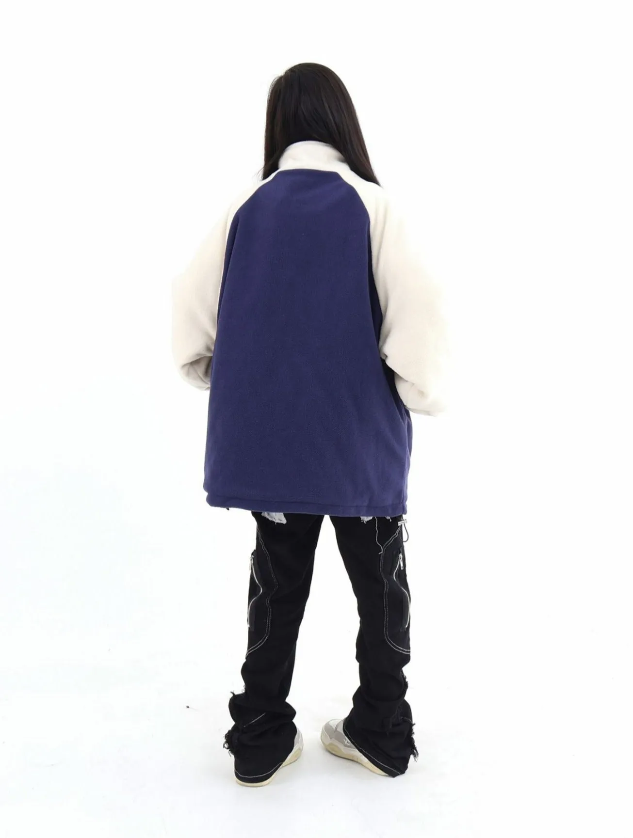 Embroidered Logo & Star Teddy Jacket