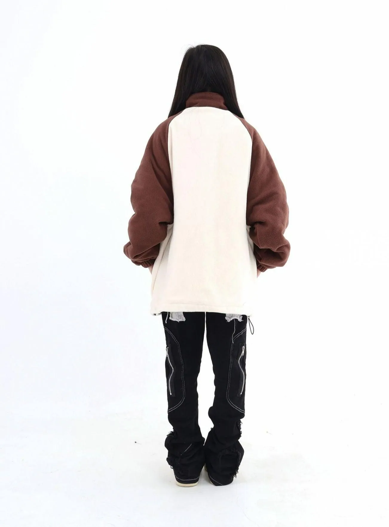 Embroidered Logo & Star Teddy Jacket