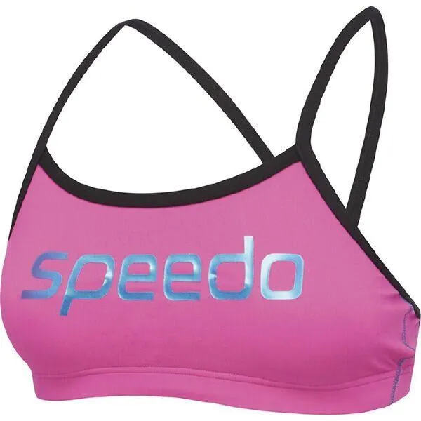 ENDURANCE  CROP SET PINK/BLK SPEEDO
