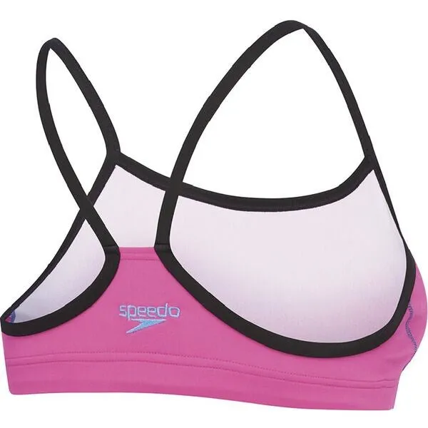 ENDURANCE  CROP SET PINK/BLK SPEEDO