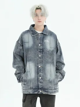 Fade Spots Detail Denim Jacket
