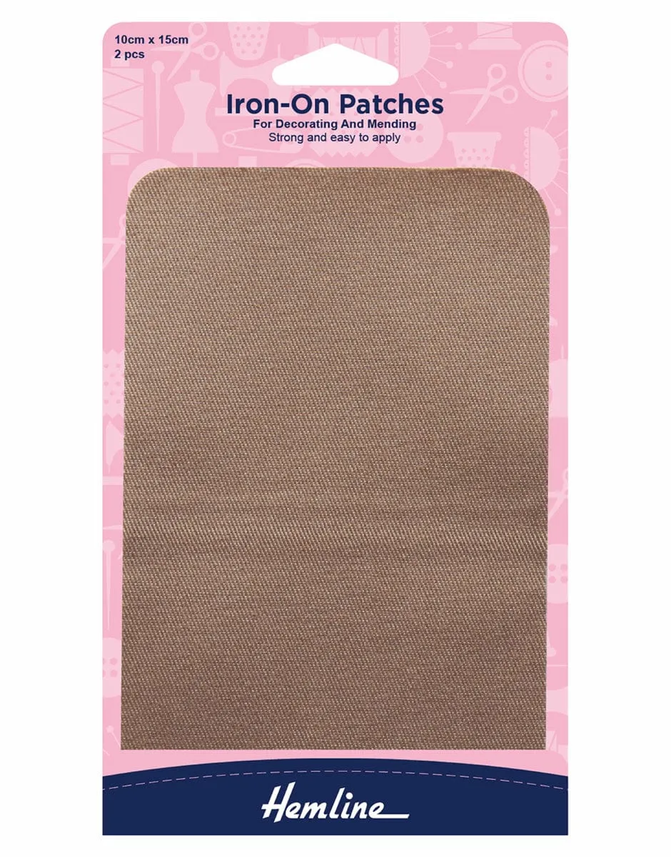 Fawn Iron On Patches, Hemline 2 Pcs