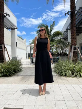 Fifteen Twenty Open Back Dress Black