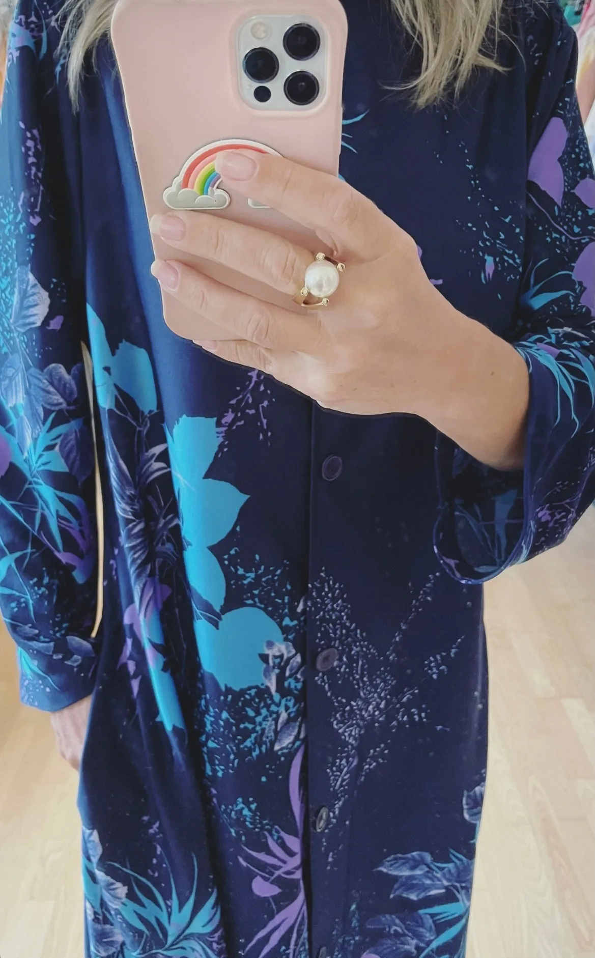 Floral Print Robe
