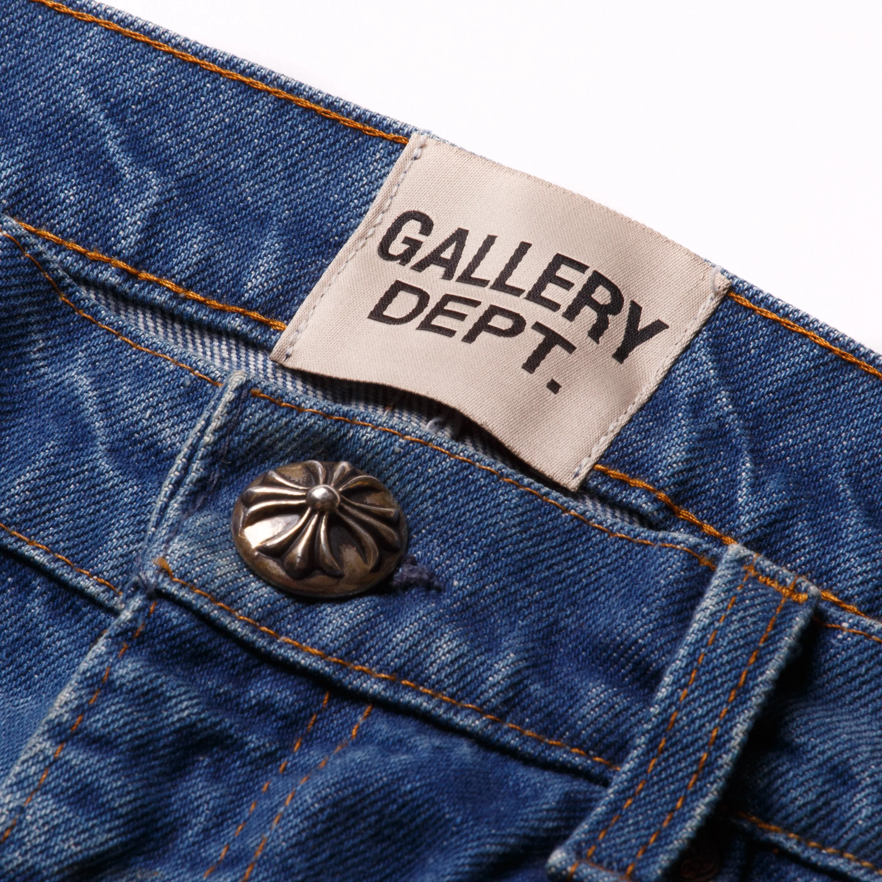 Gallery Dept. x Chrome Hearts Reworked Cross Jeans Indigo (Pre-Owned)