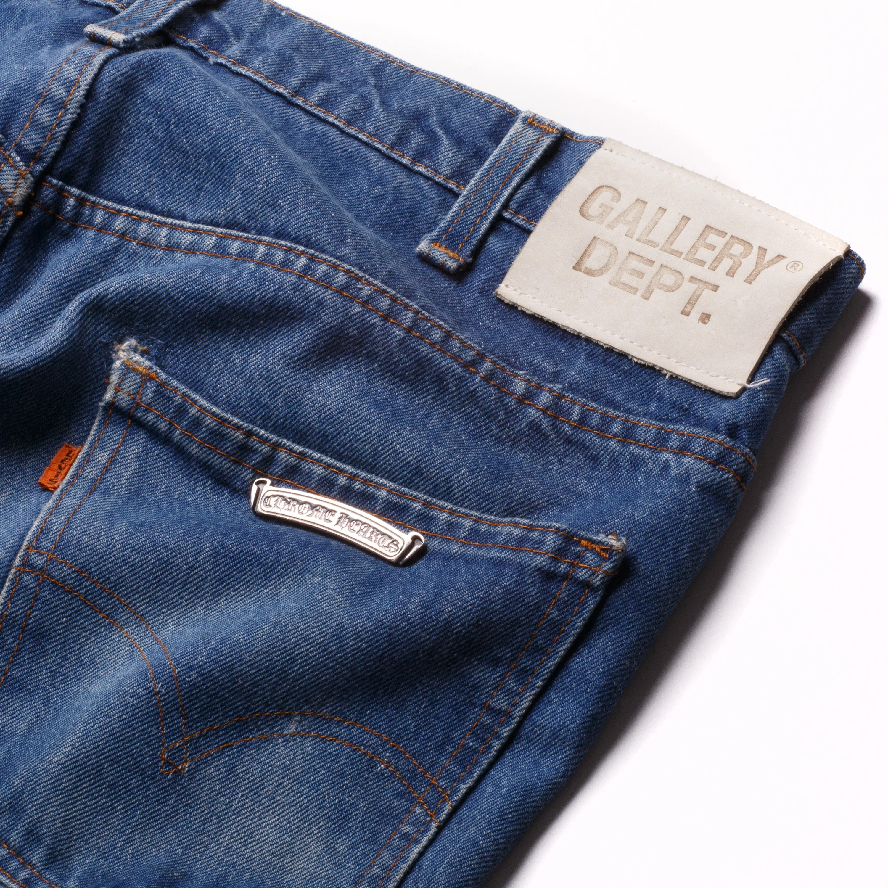 Gallery Dept. x Chrome Hearts Reworked Cross Jeans Indigo (Pre-Owned)