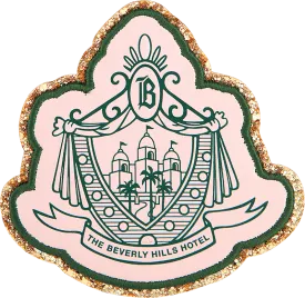 Glitter Varsity The Beverly Hills Hotel Crest Patch