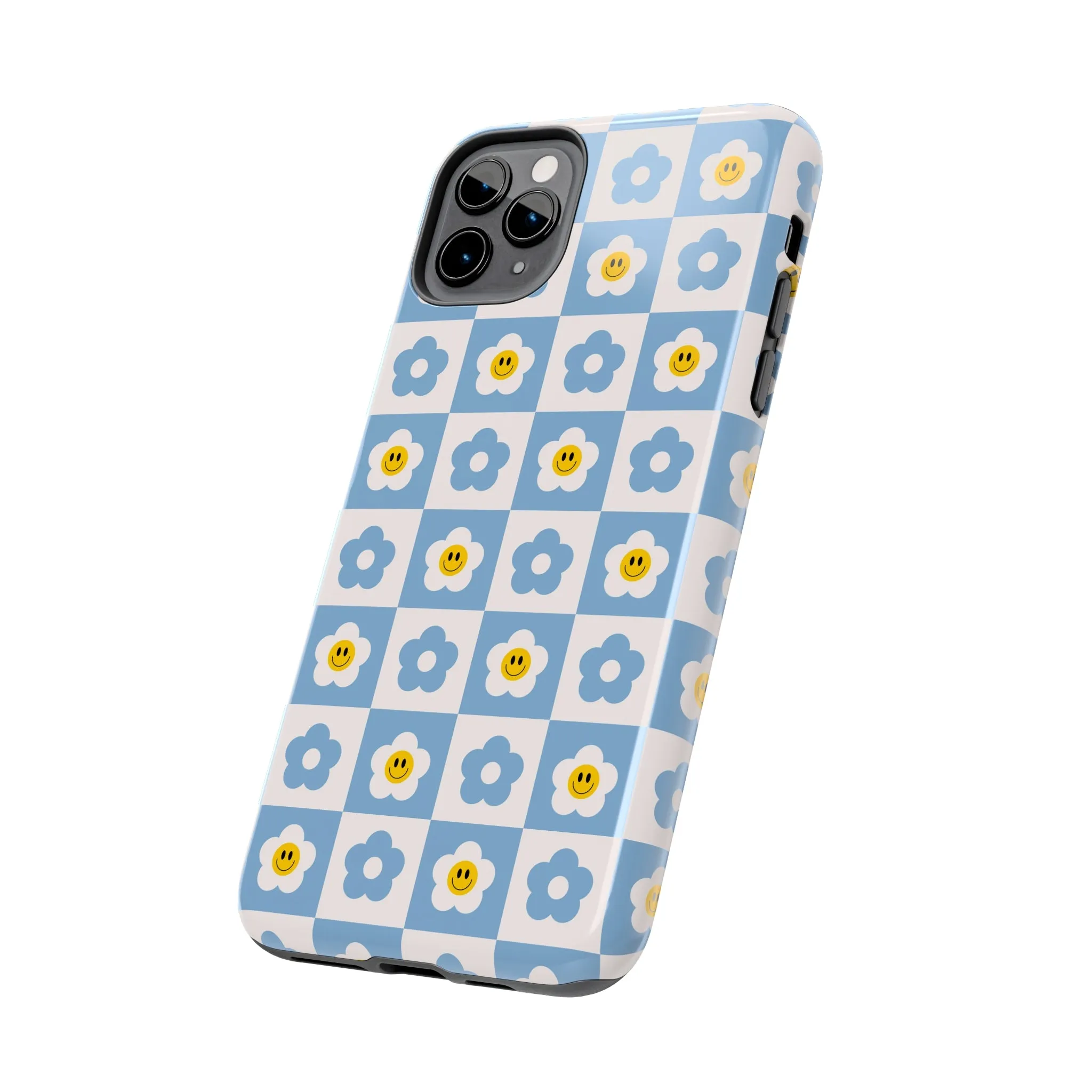 Happy Daisies | Checkered Flower Case