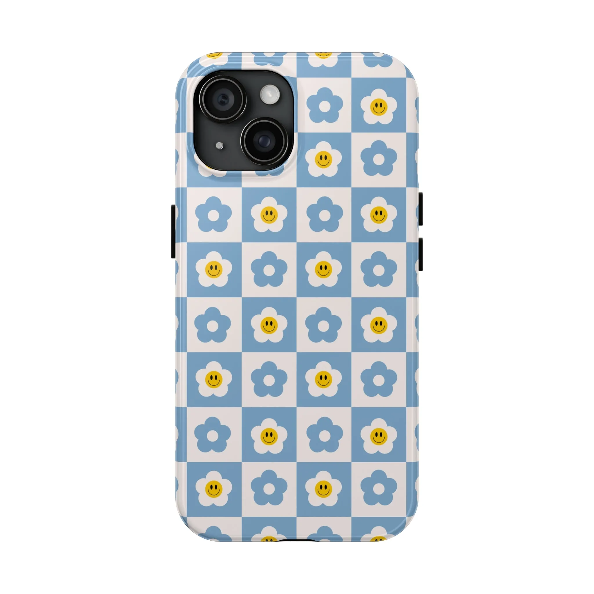 Happy Daisies | Checkered Flower Case