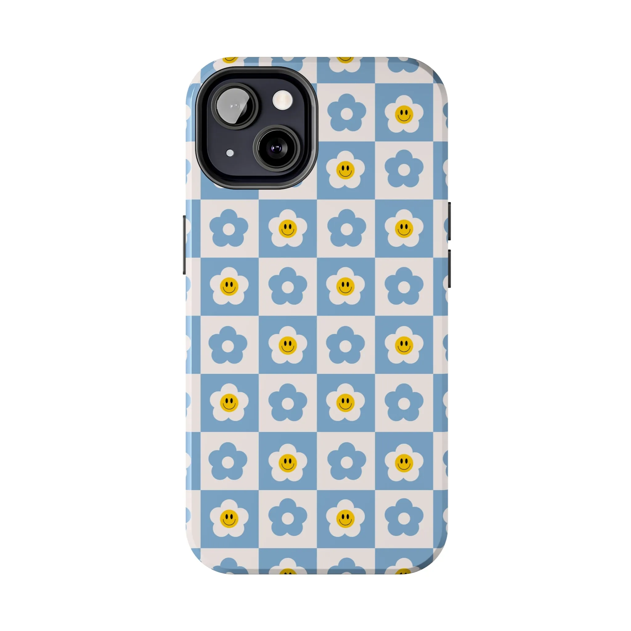 Happy Daisies | Checkered Flower Case