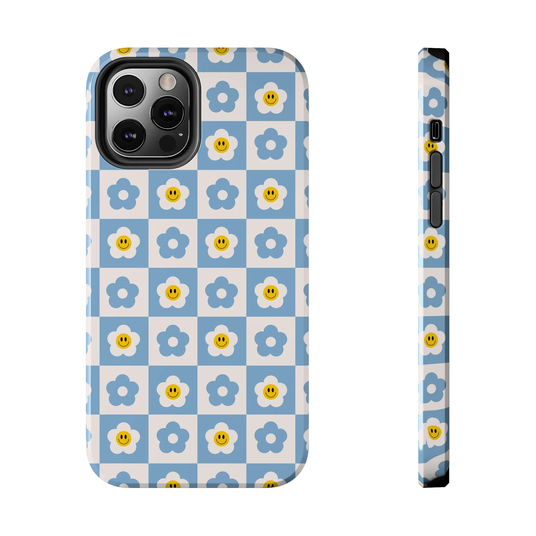 Happy Daisies | Checkered Flower Case
