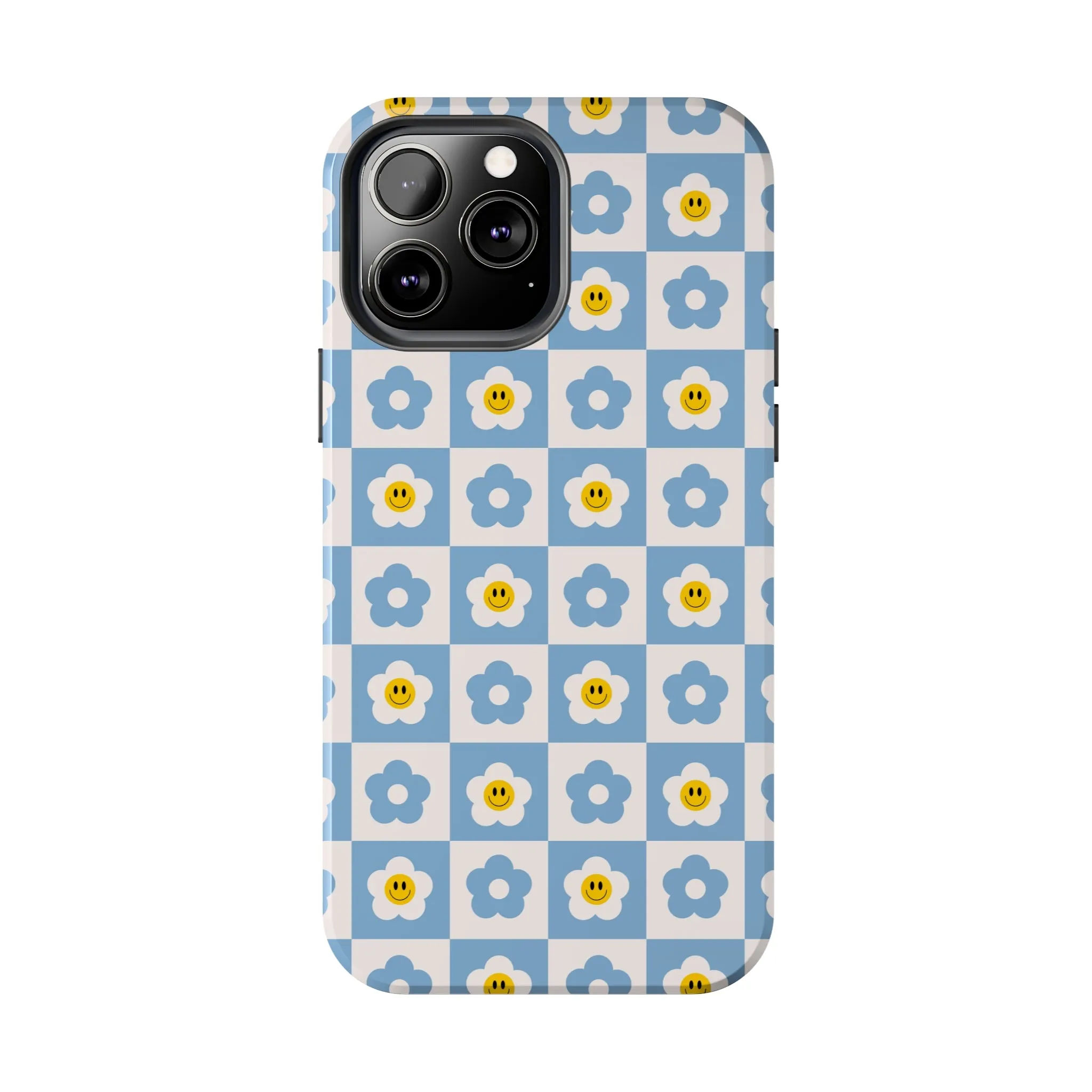 Happy Daisies | Checkered Flower Case