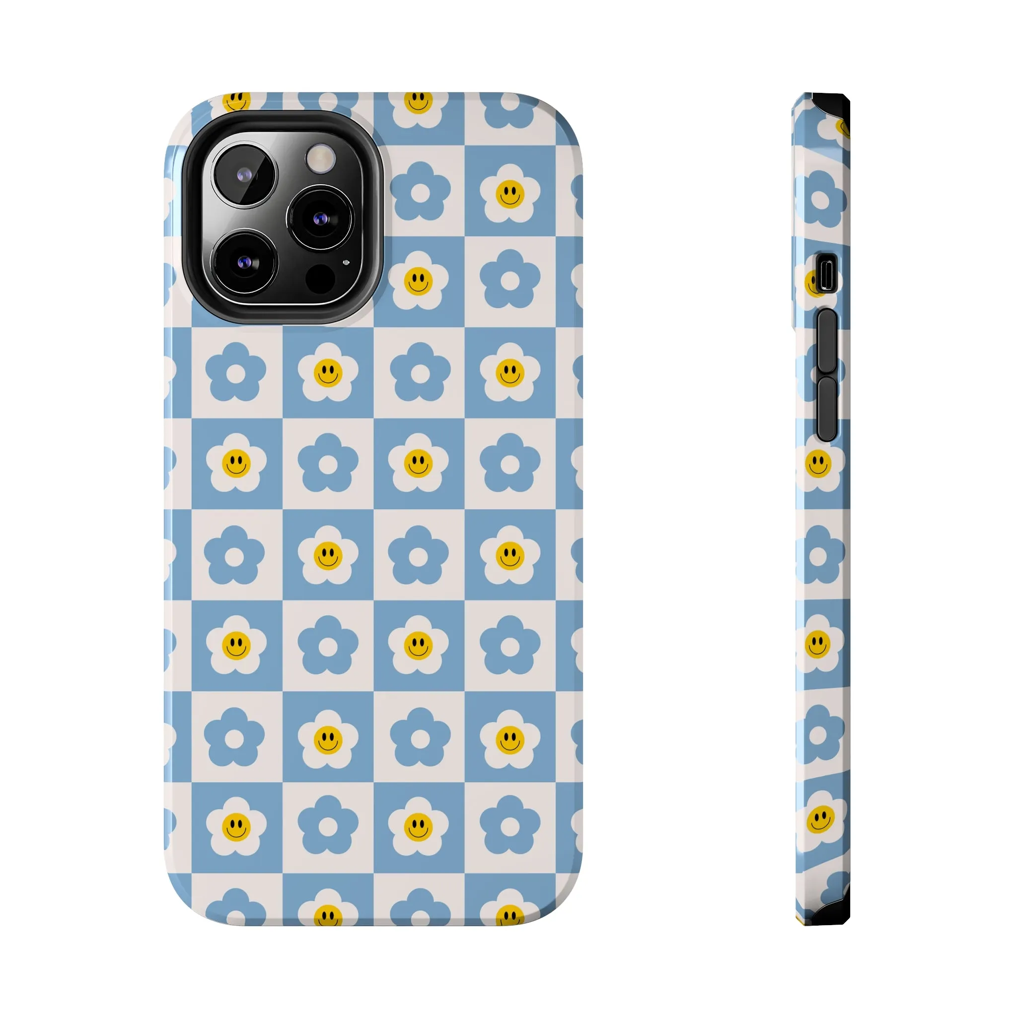 Happy Daisies | Checkered Flower Case
