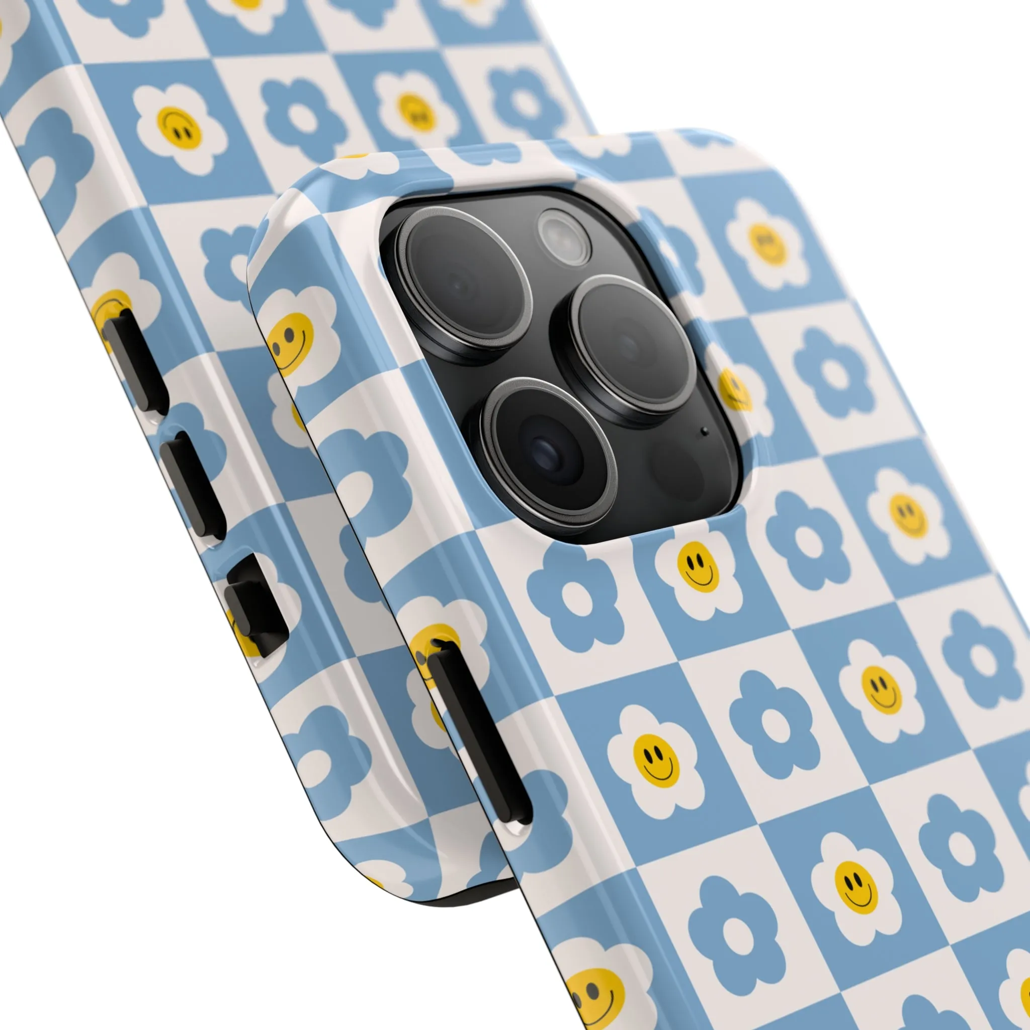 Happy Daisies | Checkered Flower Case