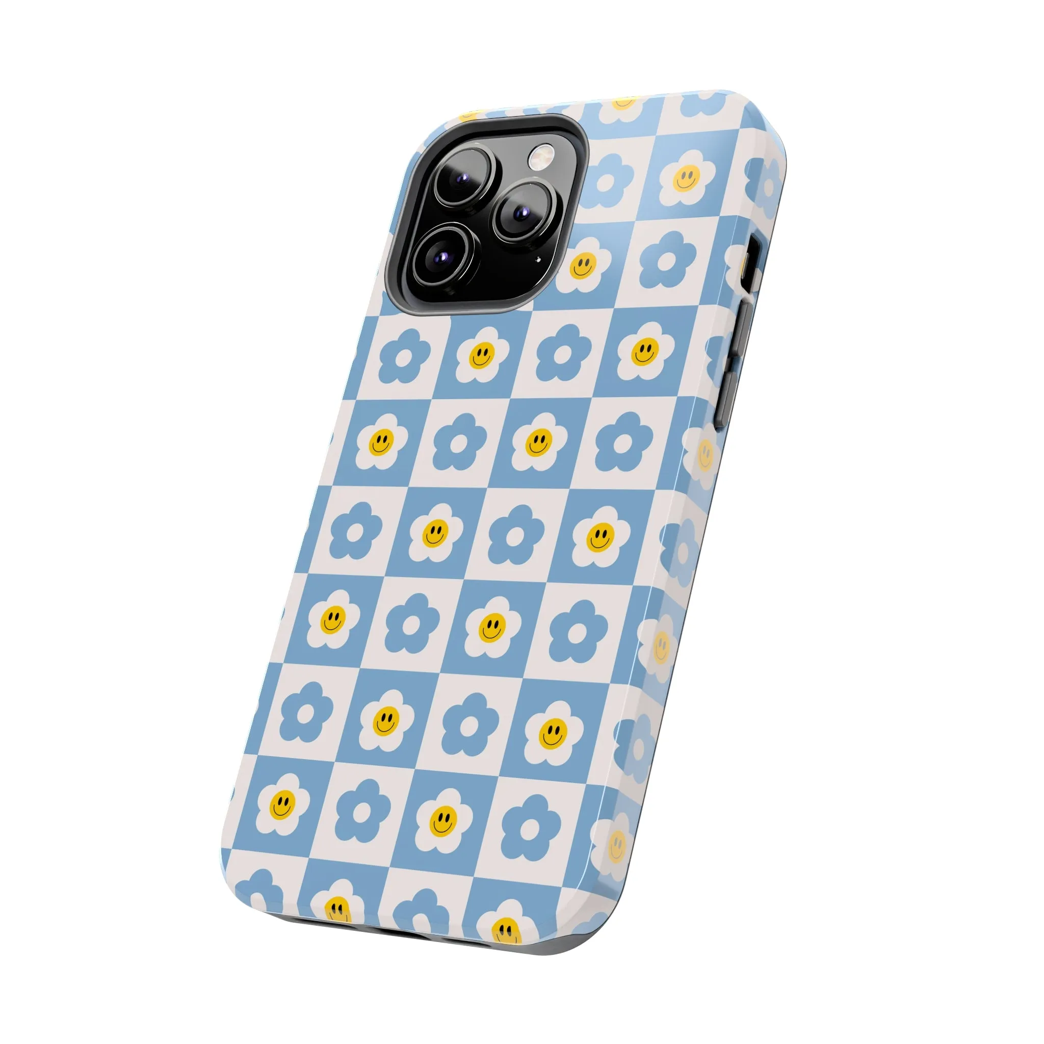 Happy Daisies | Checkered Flower Case