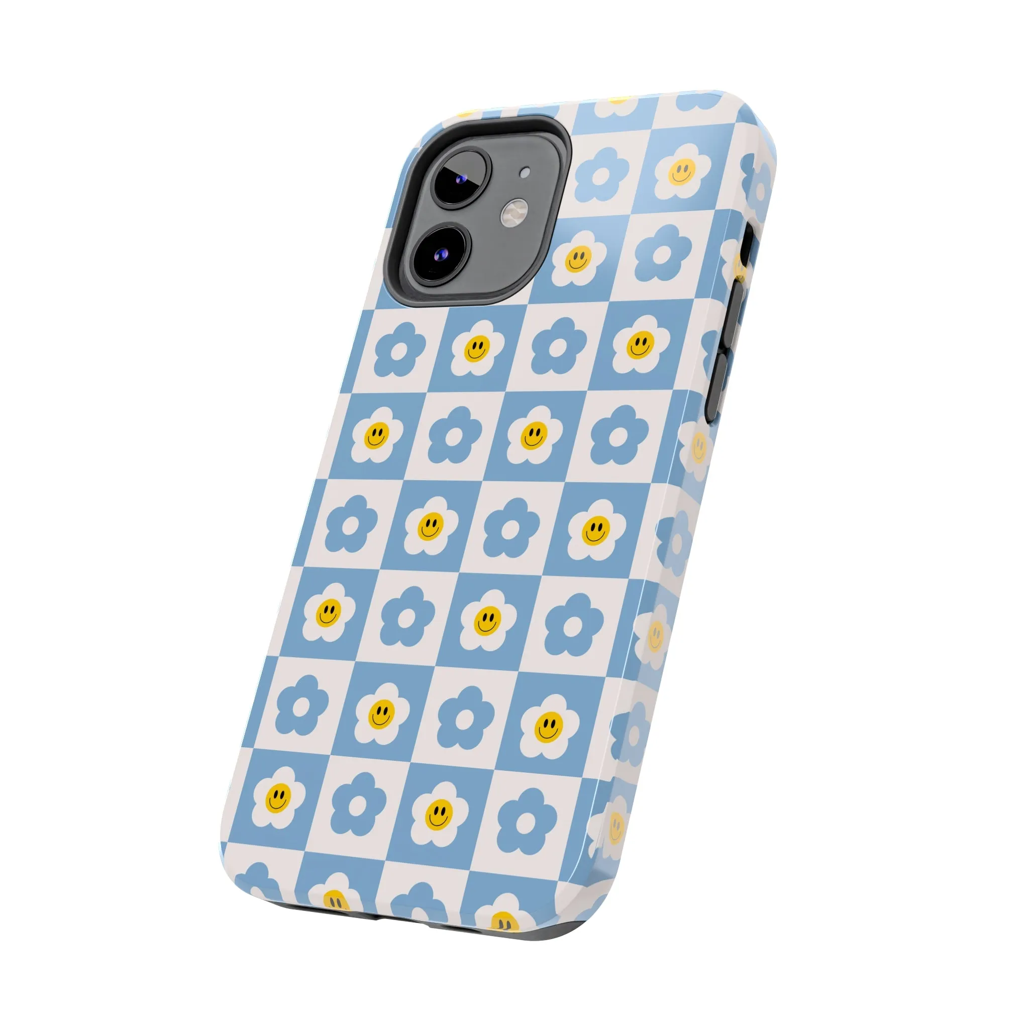 Happy Daisies | Checkered Flower Case