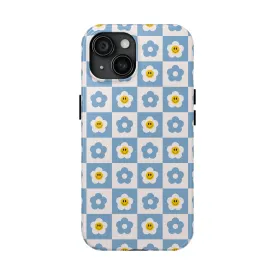Happy Daisies | Checkered Flower Case