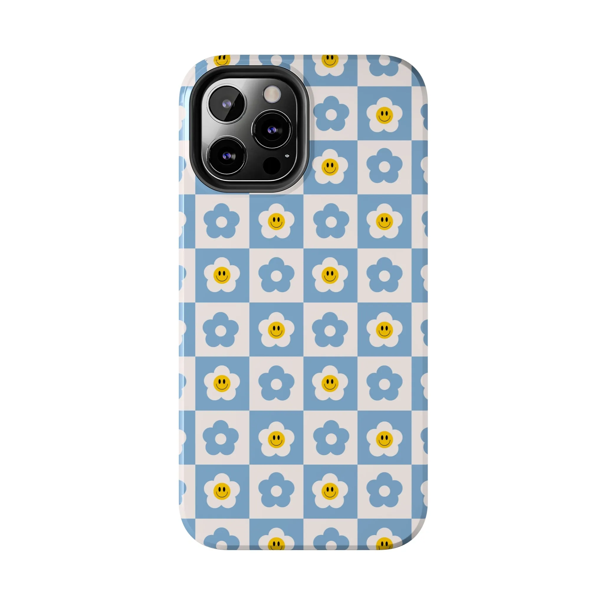 Happy Daisies | Checkered Flower Case