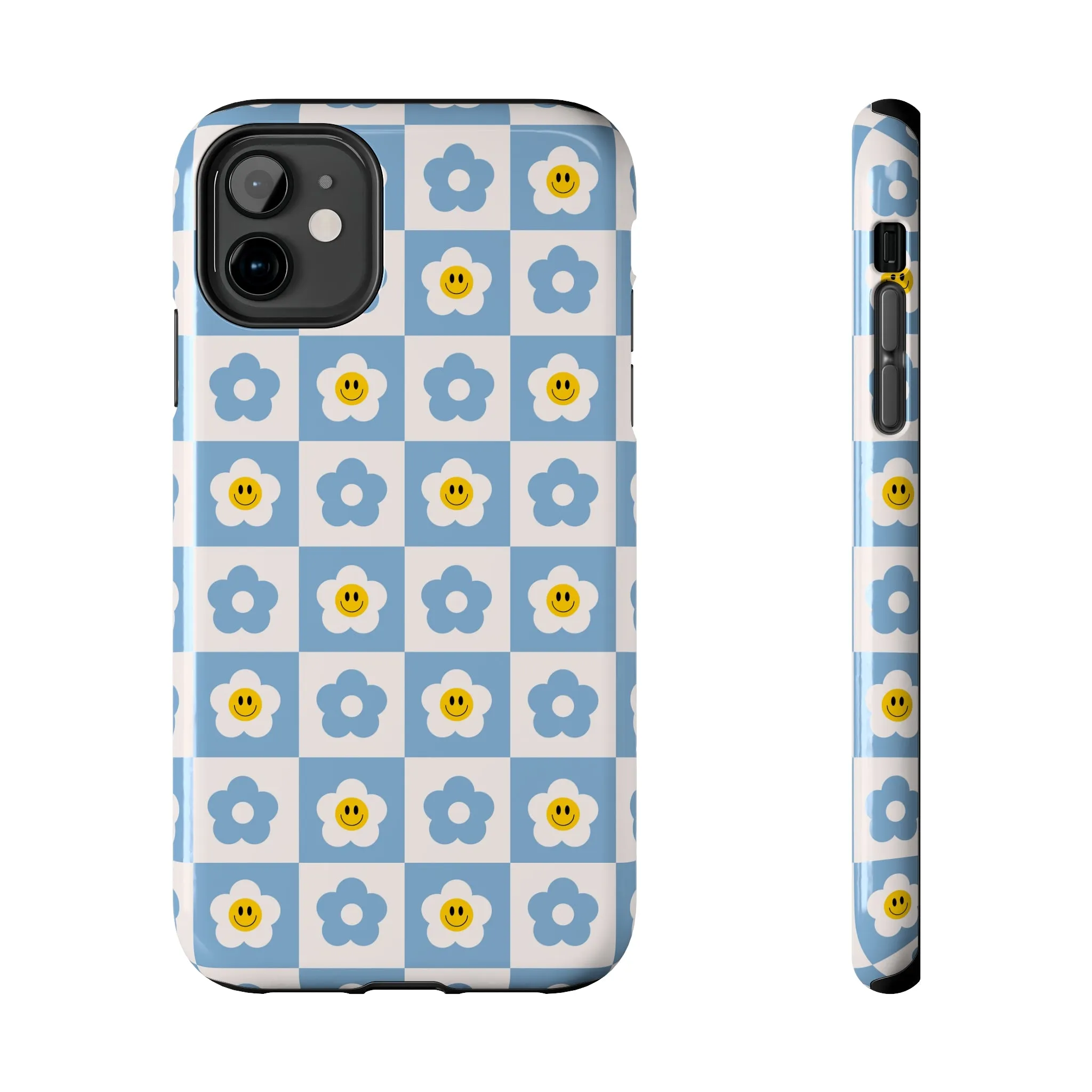 Happy Daisies | Checkered Flower Case
