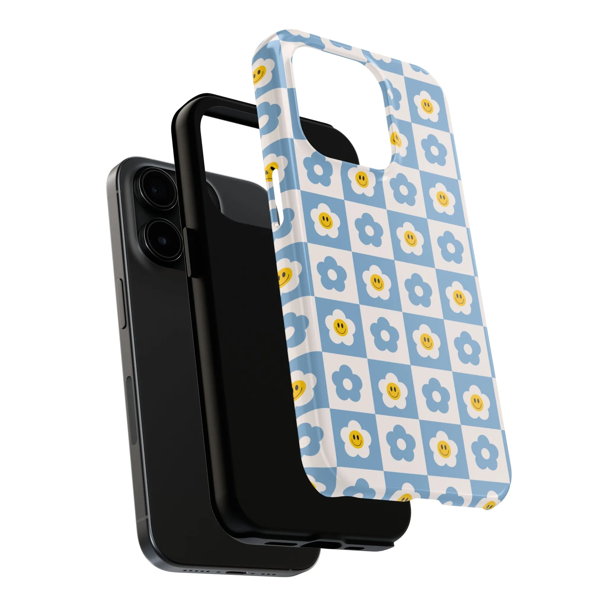 Happy Daisies | Checkered Flower Case