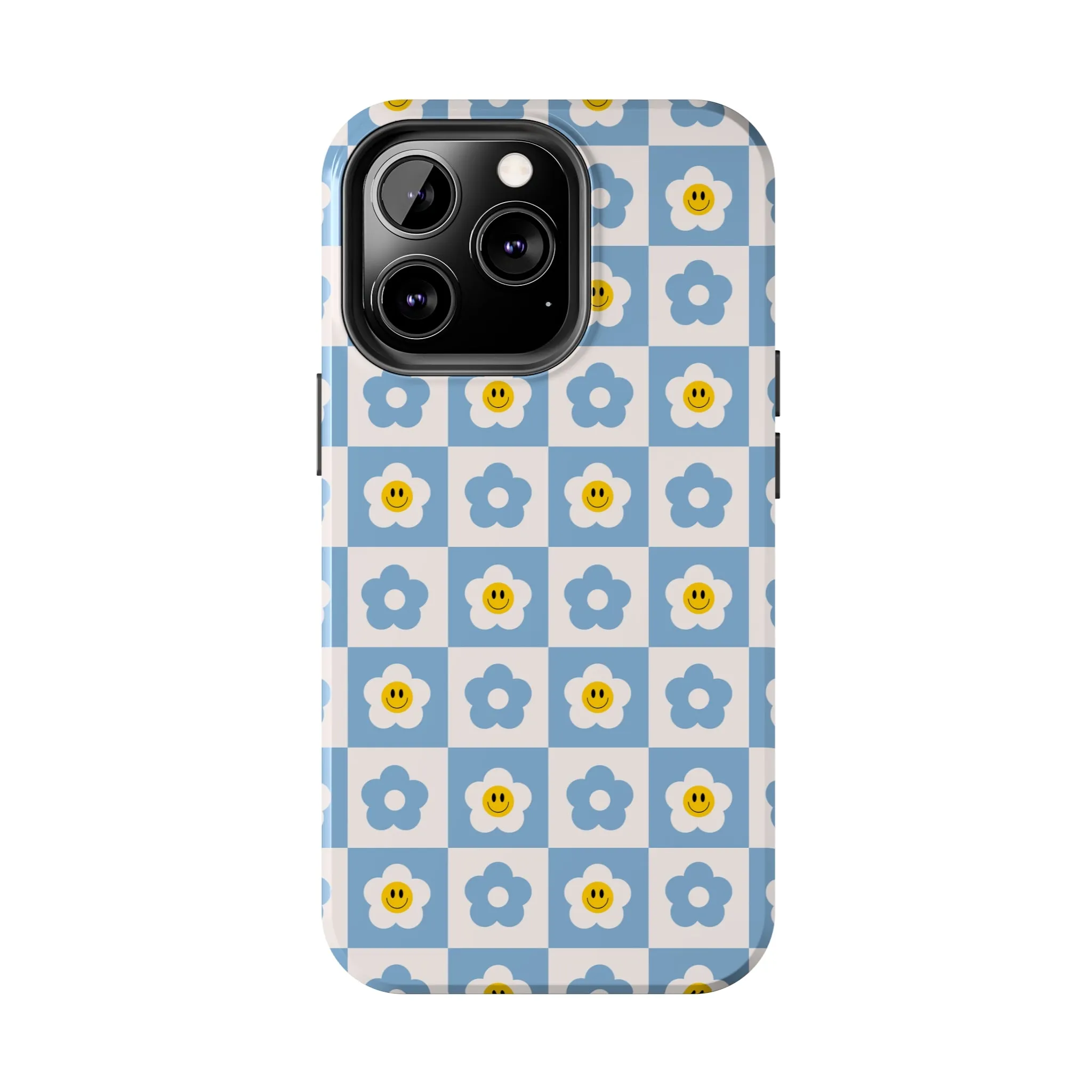 Happy Daisies | Checkered Flower Case