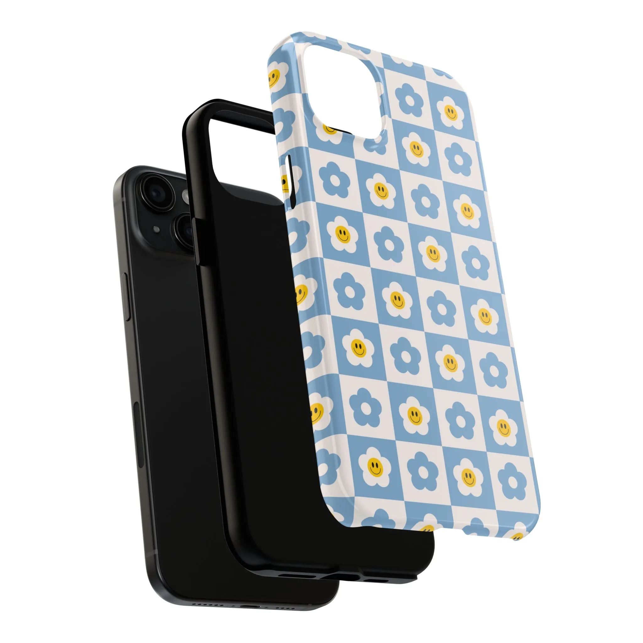 Happy Daisies | Checkered Flower Case