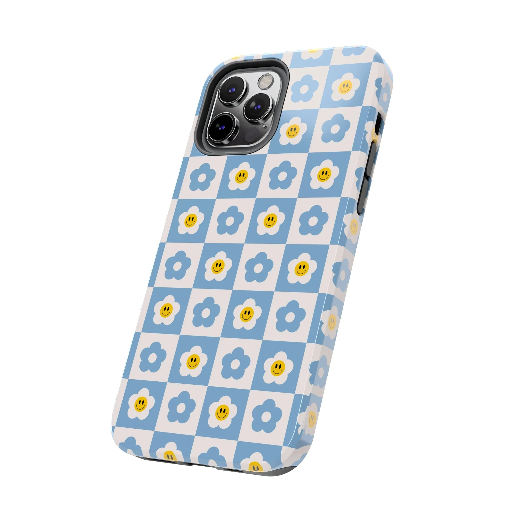 Happy Daisies | Checkered Flower Case
