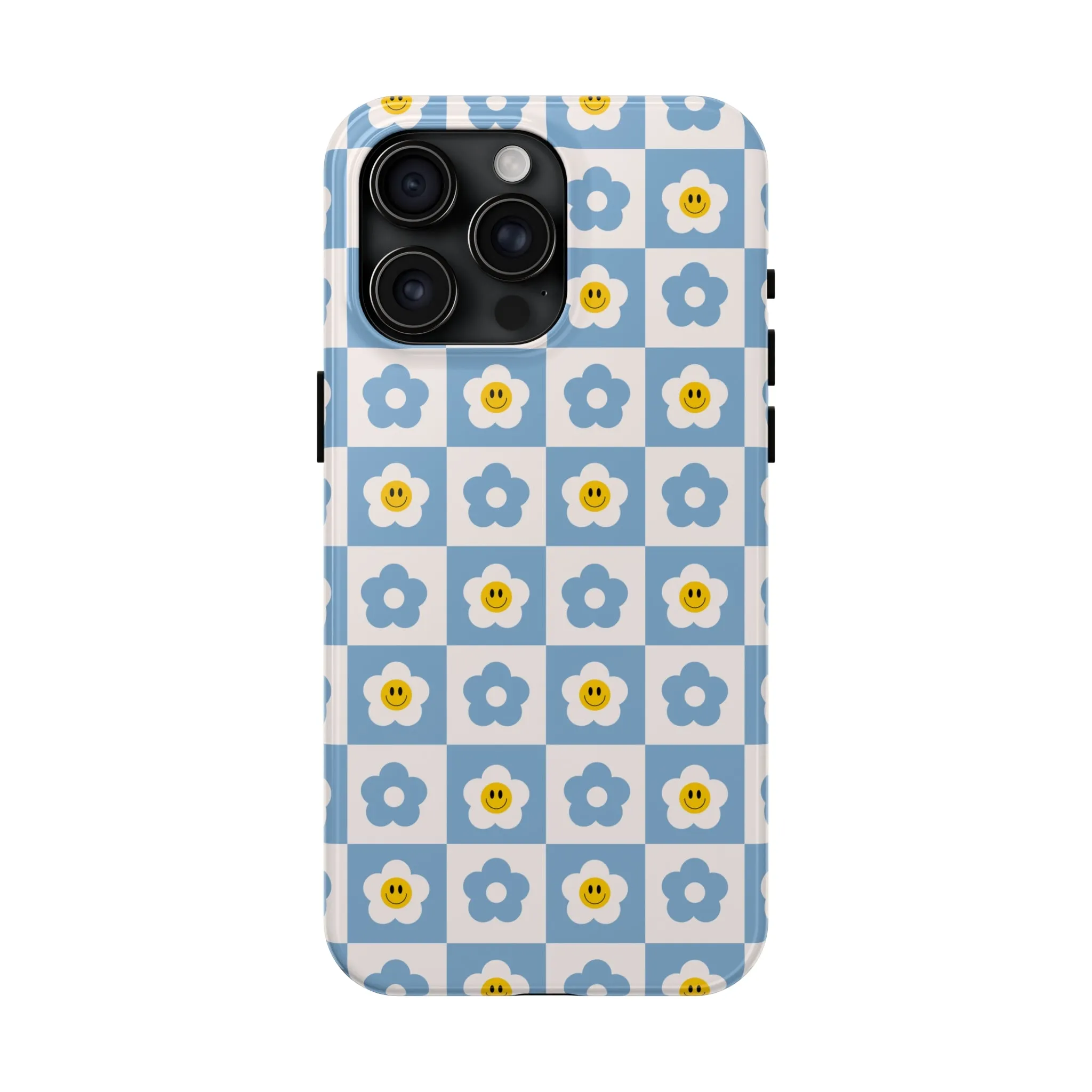 Happy Daisies | Checkered Flower Case